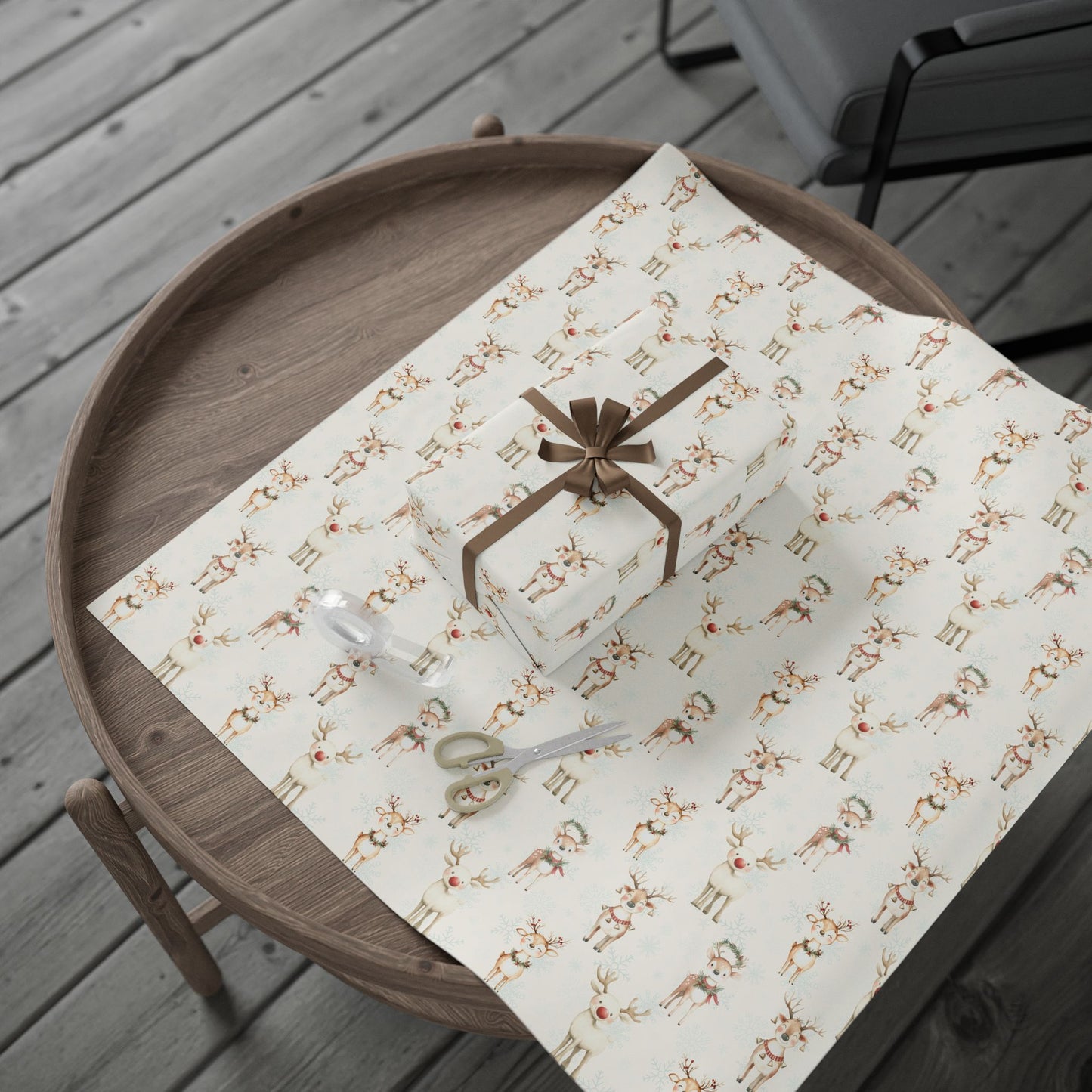 Oh Deer, It's Festive! – Whimsical Reindeer Wrapping Paper