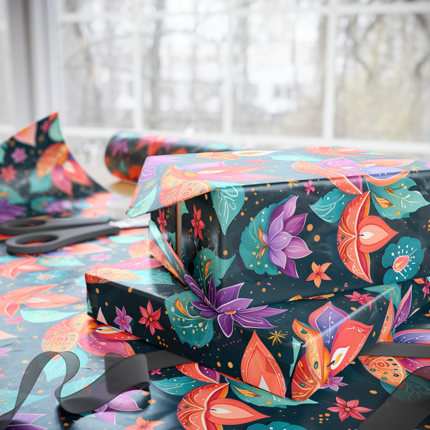 Diwali Aqua Festival Wrapping Papers