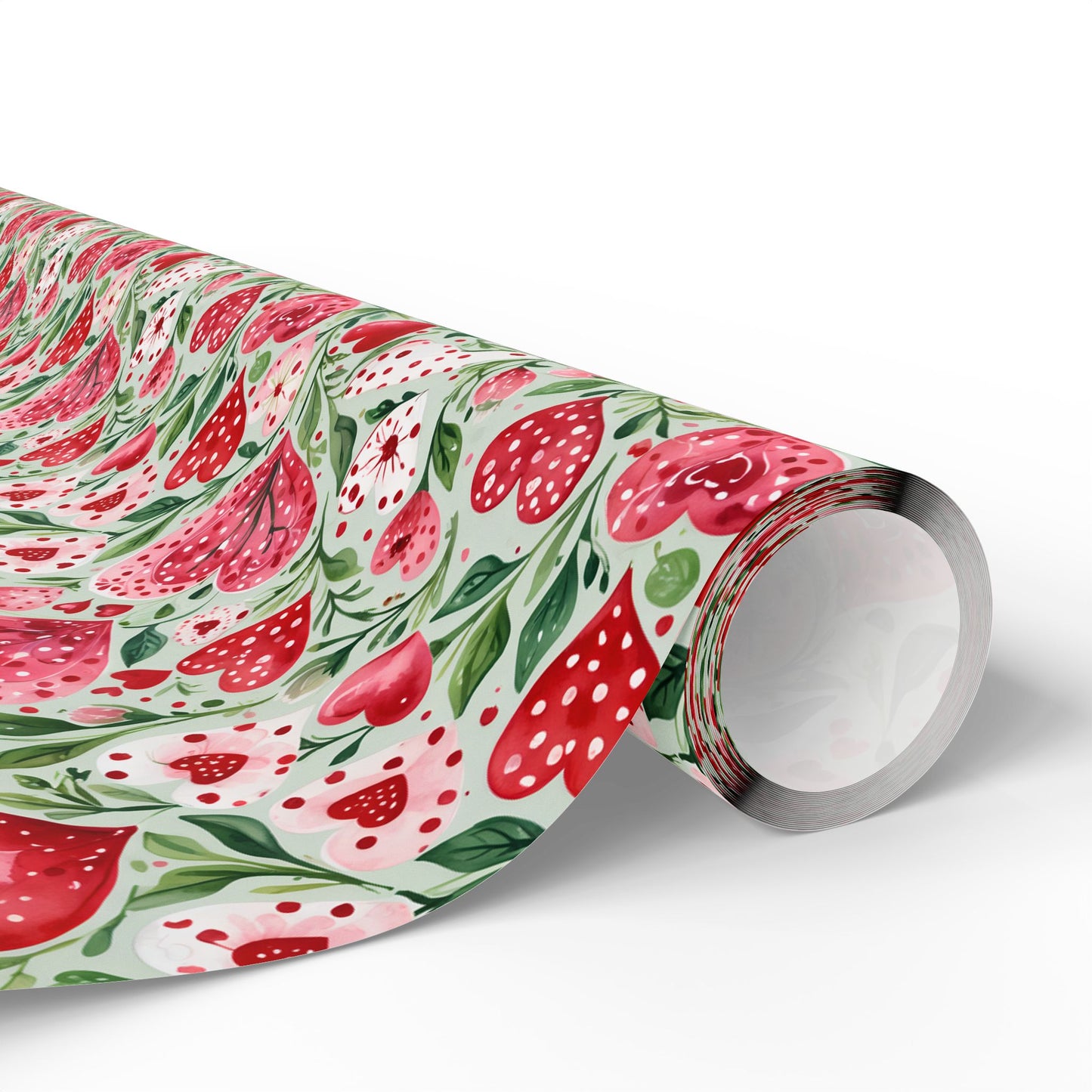 Charming Pink Heart Wrapping Paper for Gift Giving