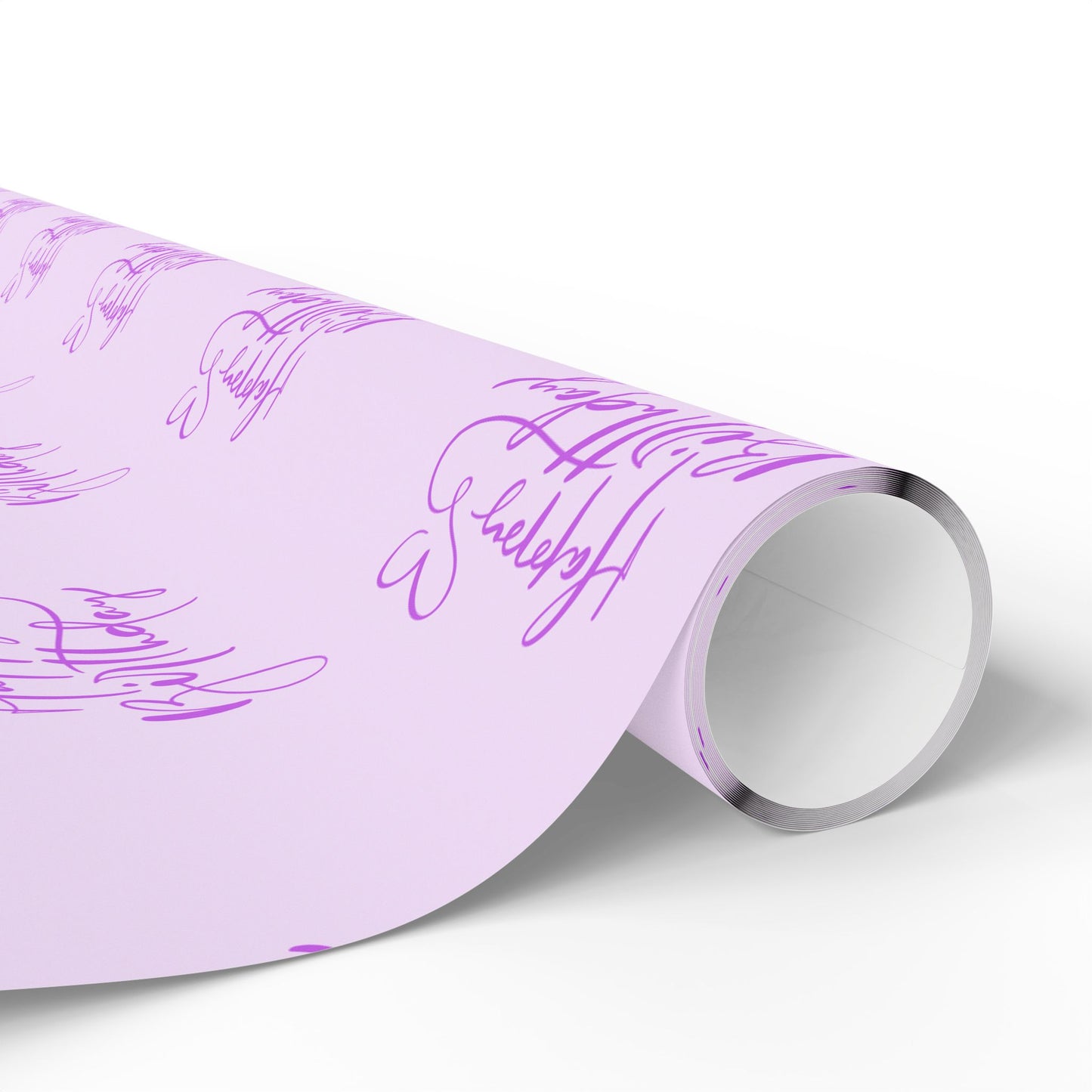 Elegant Purple Happy Birthday Wrapping Paper