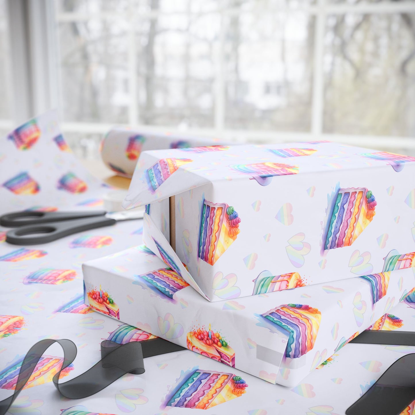 Colorful Cake Wrapping Paper