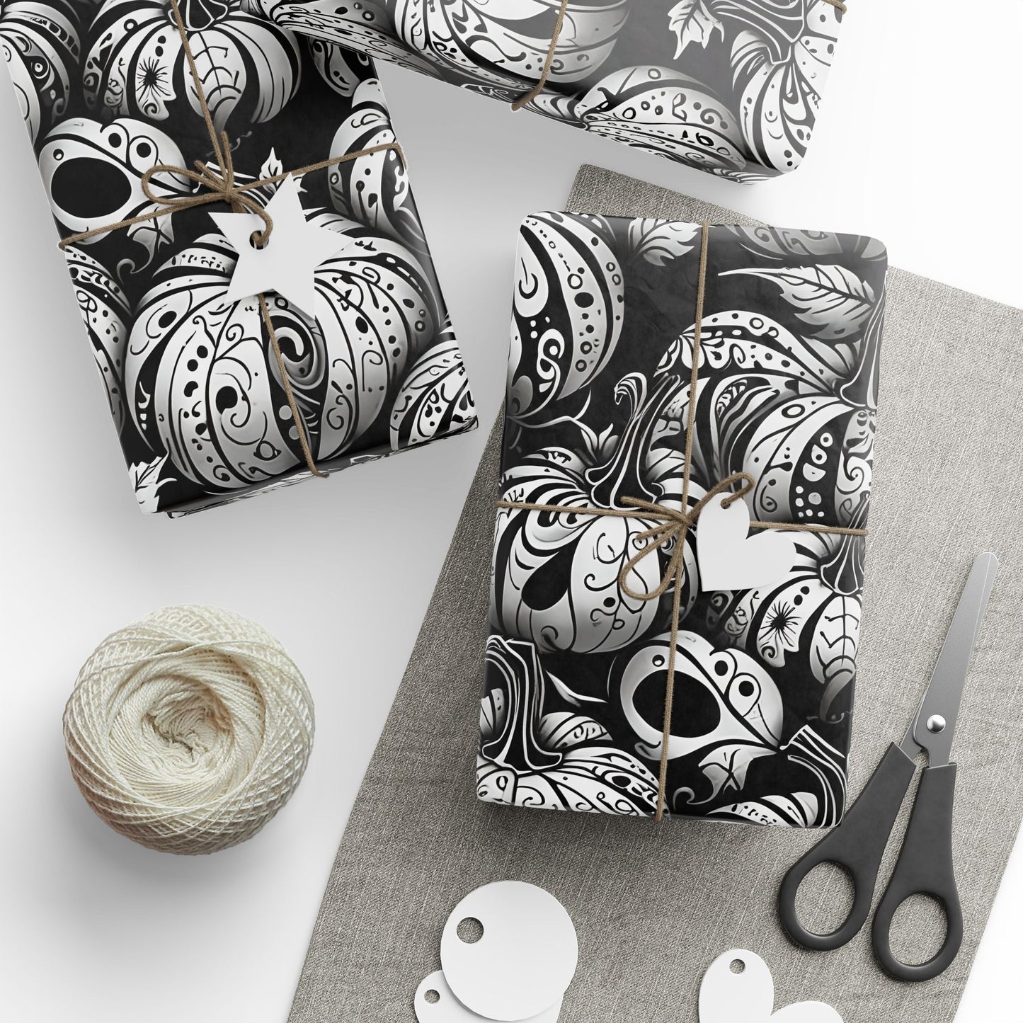 Pumpkin Noir – Gothic Glam Wrapping Paper