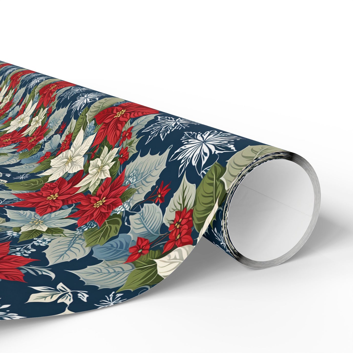 Festive Floral Christmas Wrapping Paper