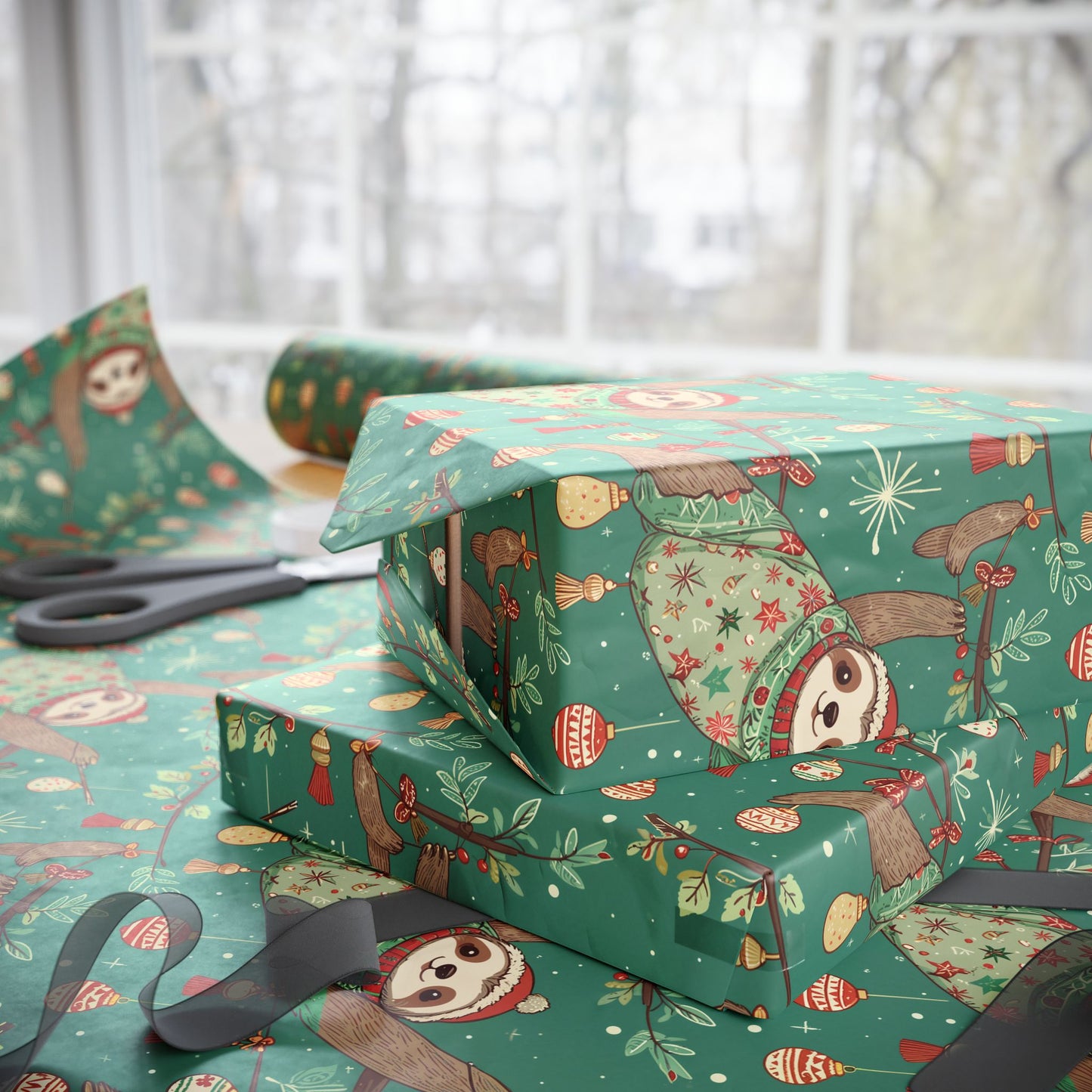 Slow Jingle, Big Mingle – Slothmas Wrapping Paper