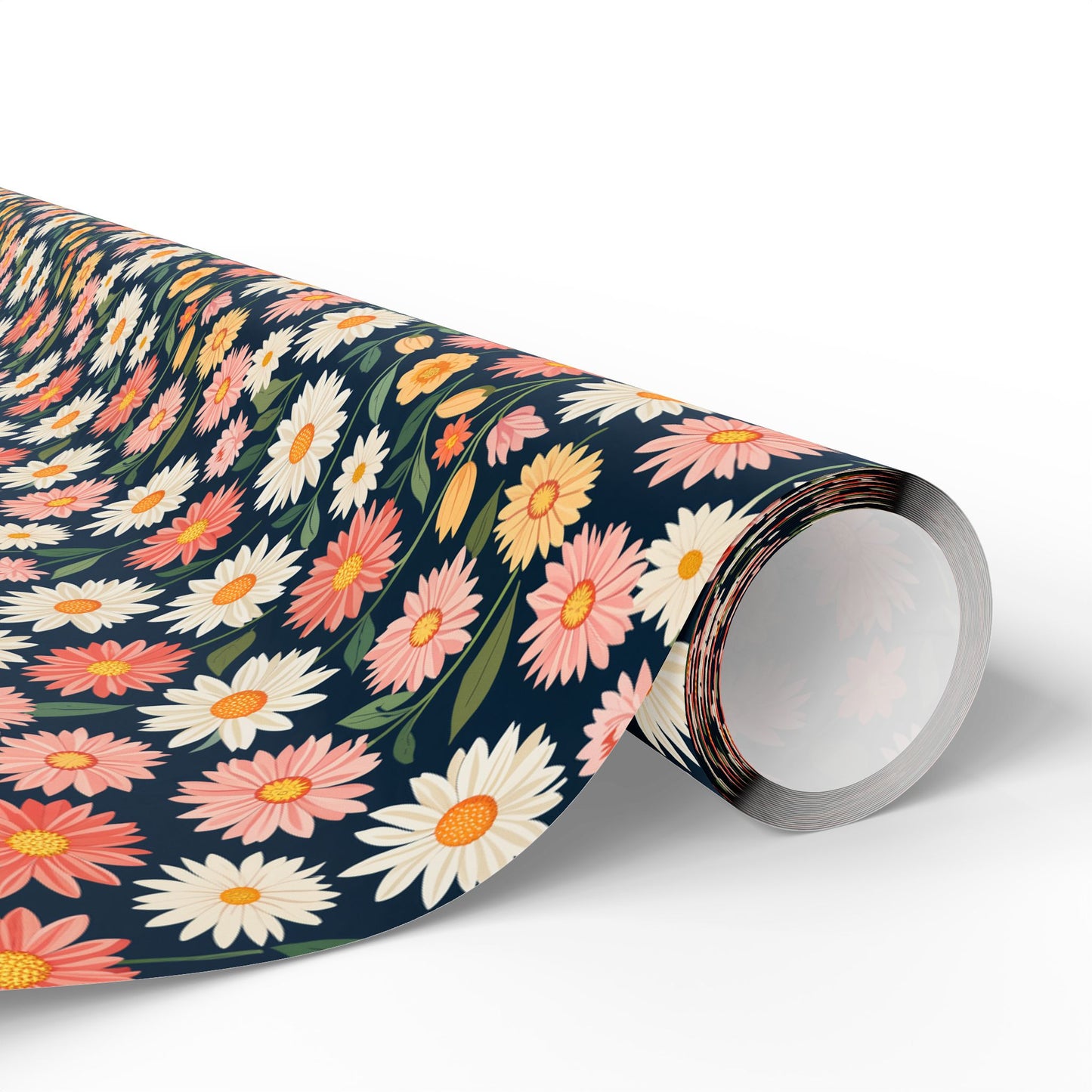 Colorful Daisy Floral Wrapping Paper
