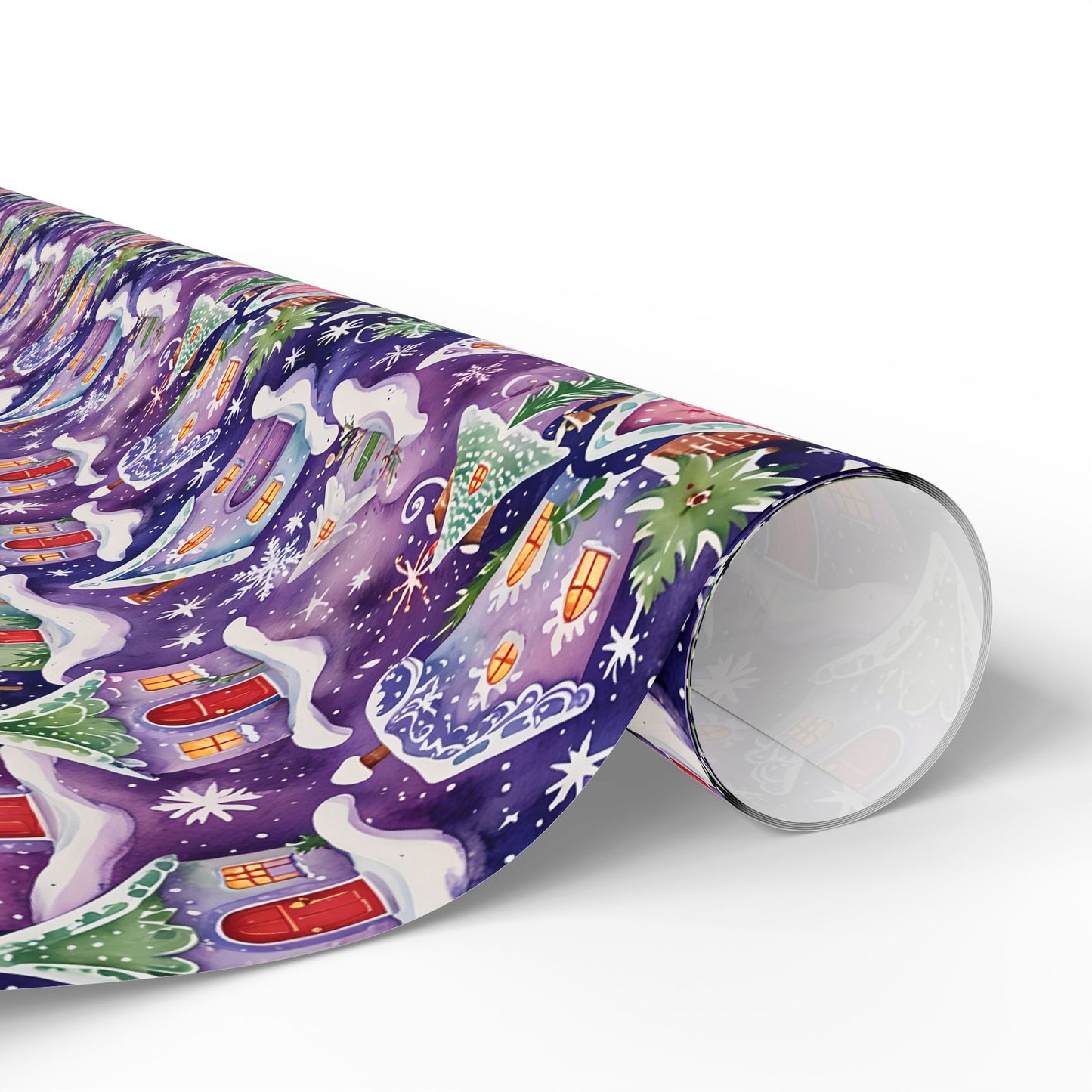 Merryville Magic – Enchanted Christmas Village Wrapping Paper