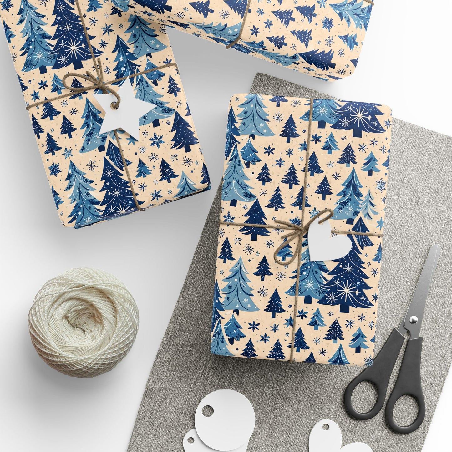 Frosted Pines & Midnight Spruce – Winter Wrapping Paper