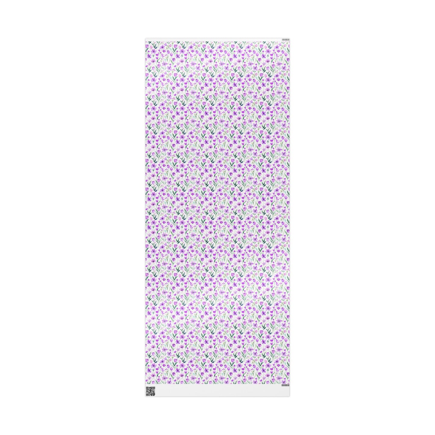 Purple Floral Gift Wrap Rolls
