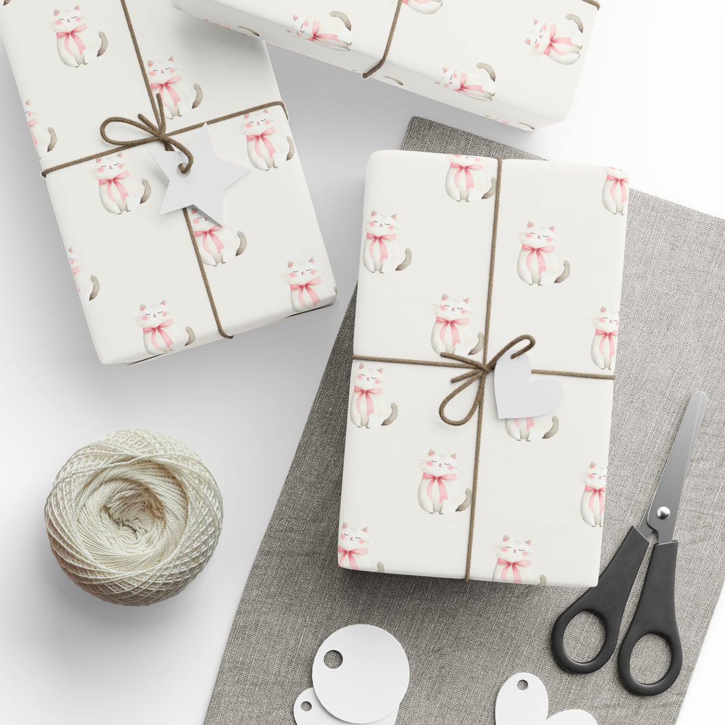 Grey Kitties Gift Wrap