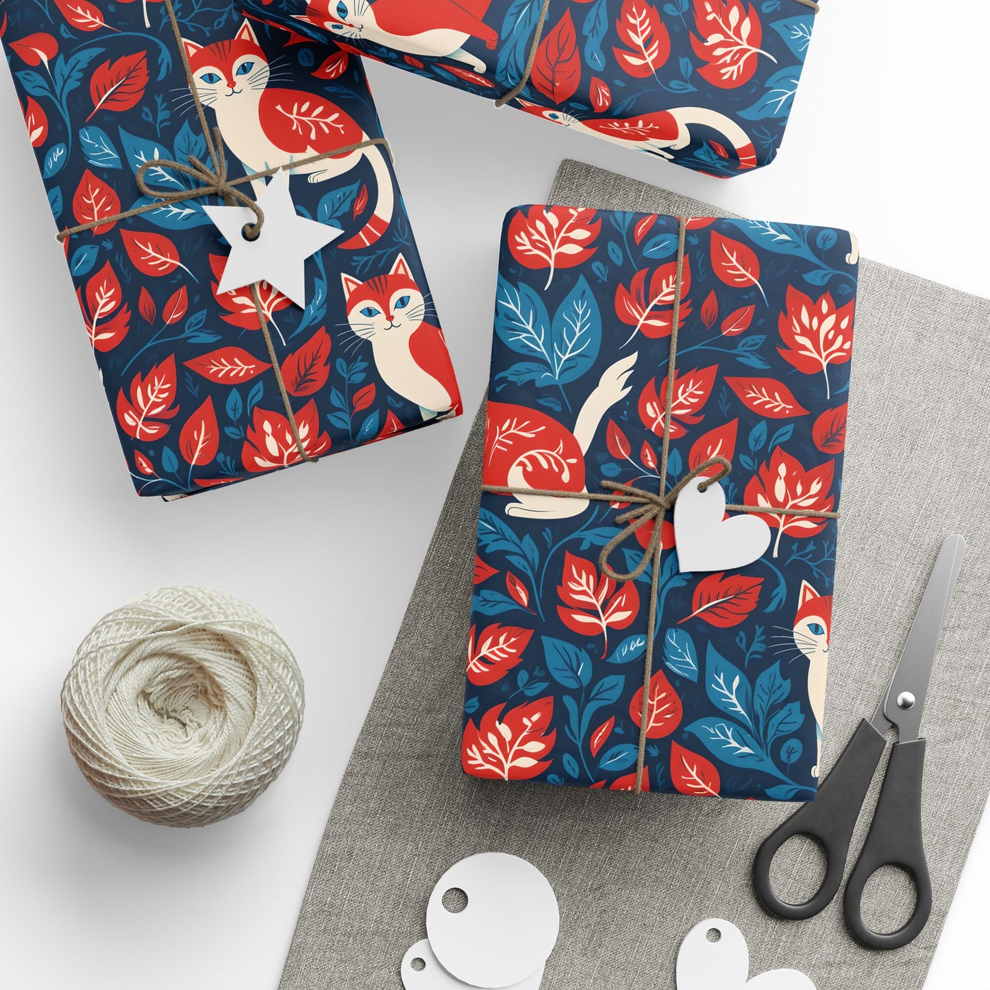 Retro - Inspired Botanical Design with Cats