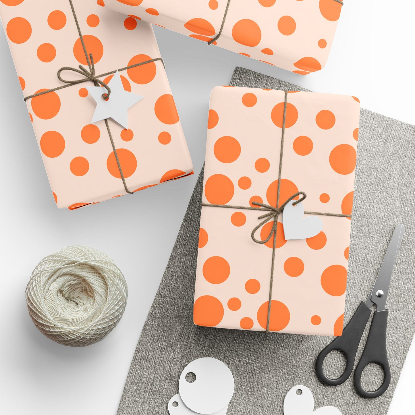 Orange Dot Delight – Whimsical Wrap