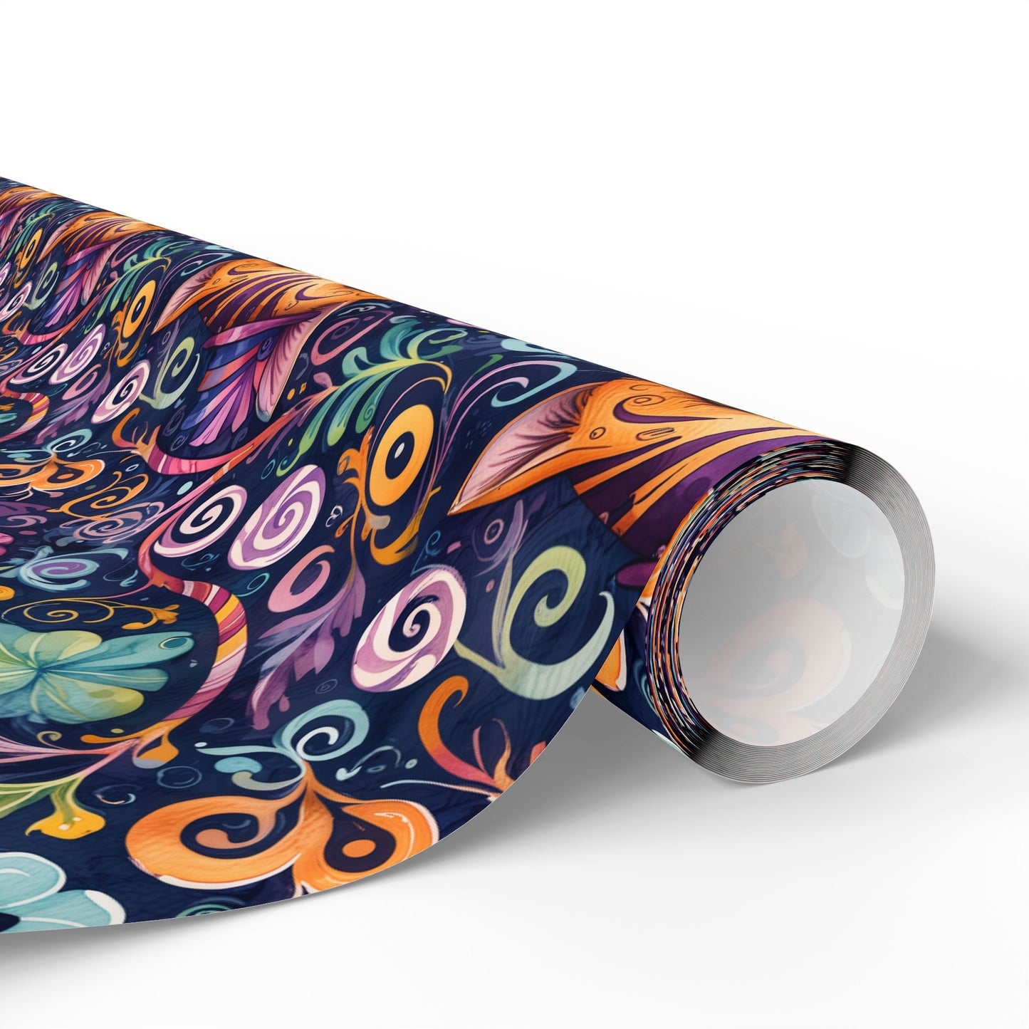 Cheshire Cat Vibrant Abstract Wrapping Paper