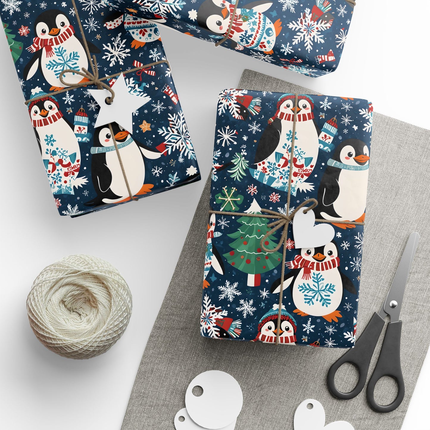 Waddle It Be? – Penguin Snow Party Wrapping Paper