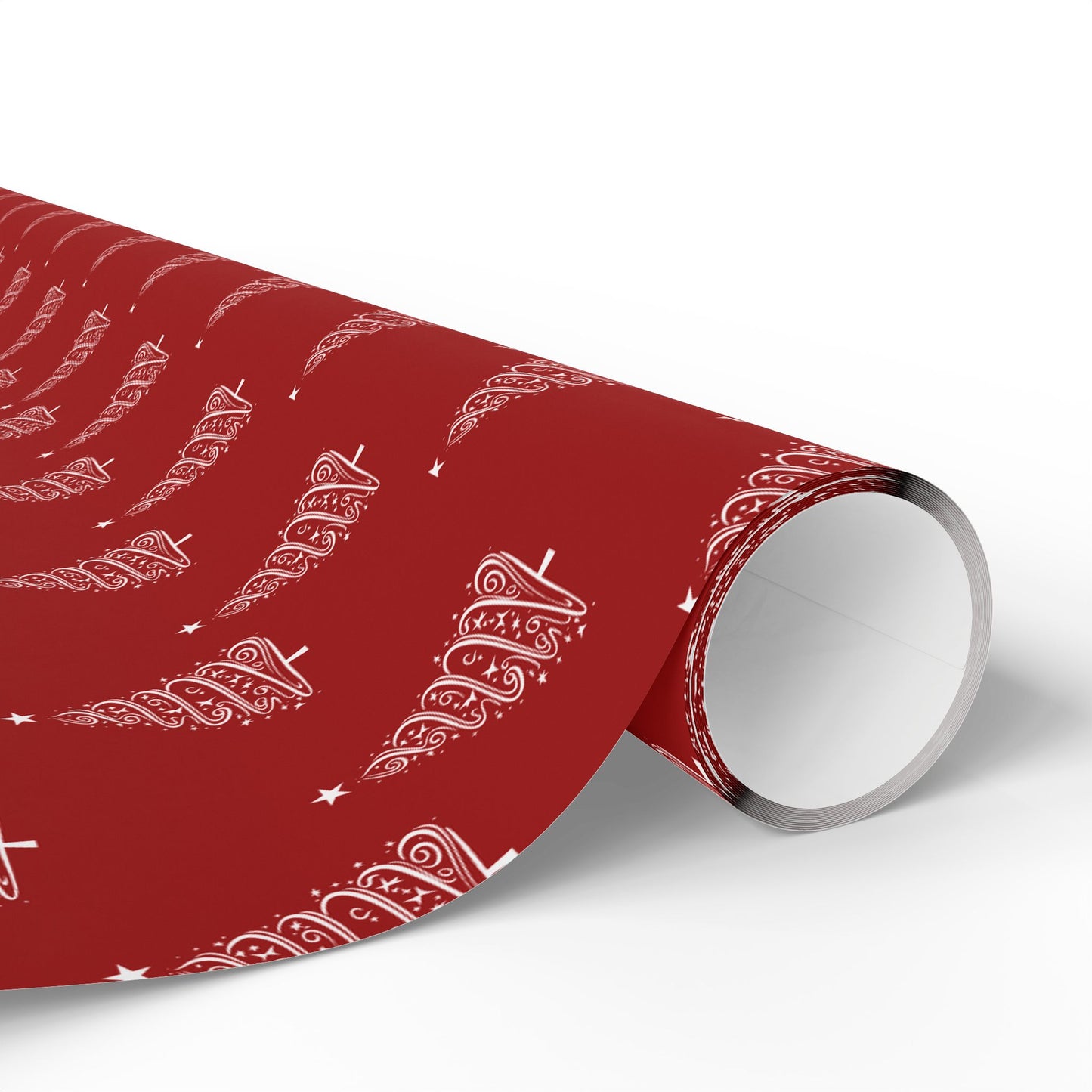 Twinkle Twirl – Elegant Christmas Tree Wrapping Paper