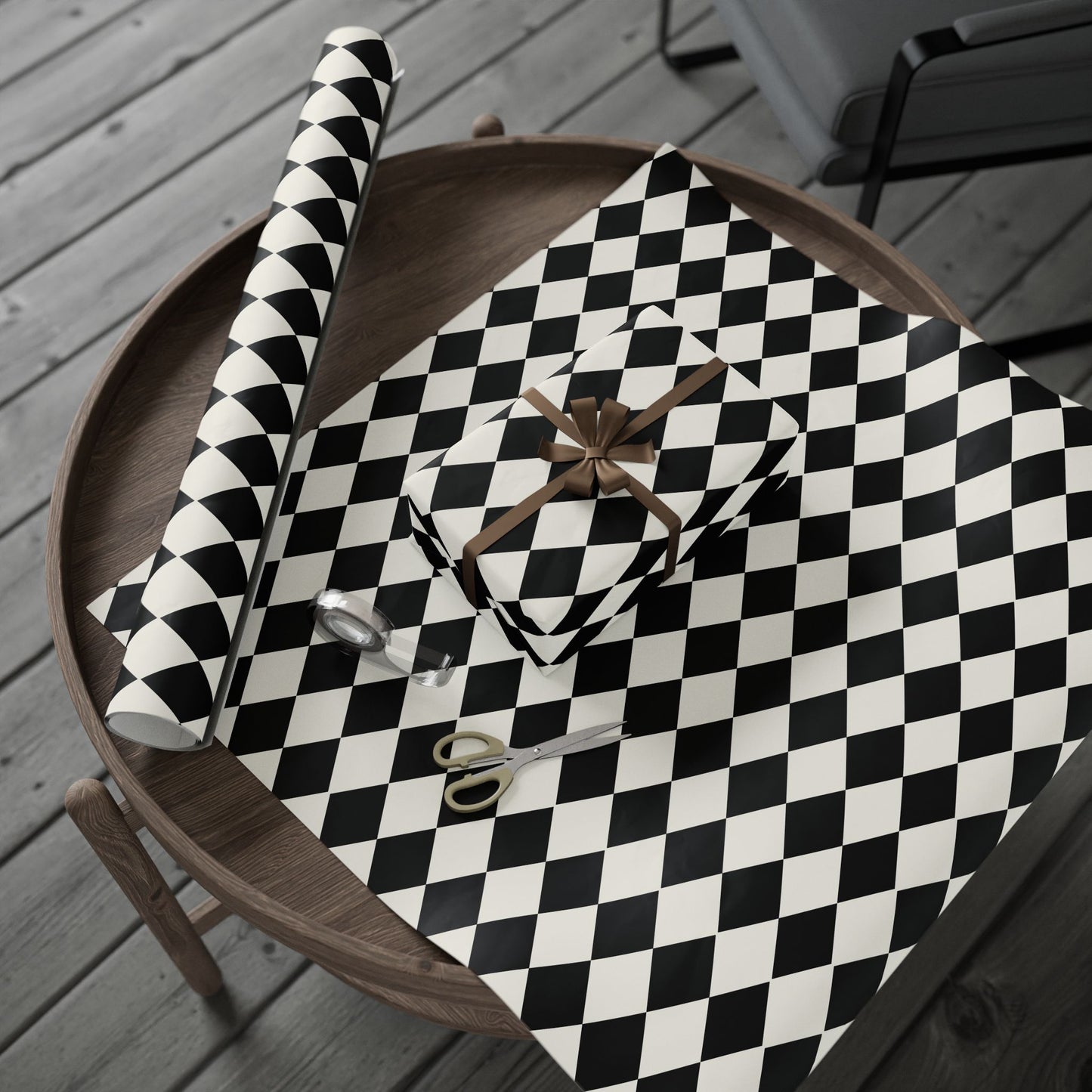 Black & White Diamond Gift Wrap