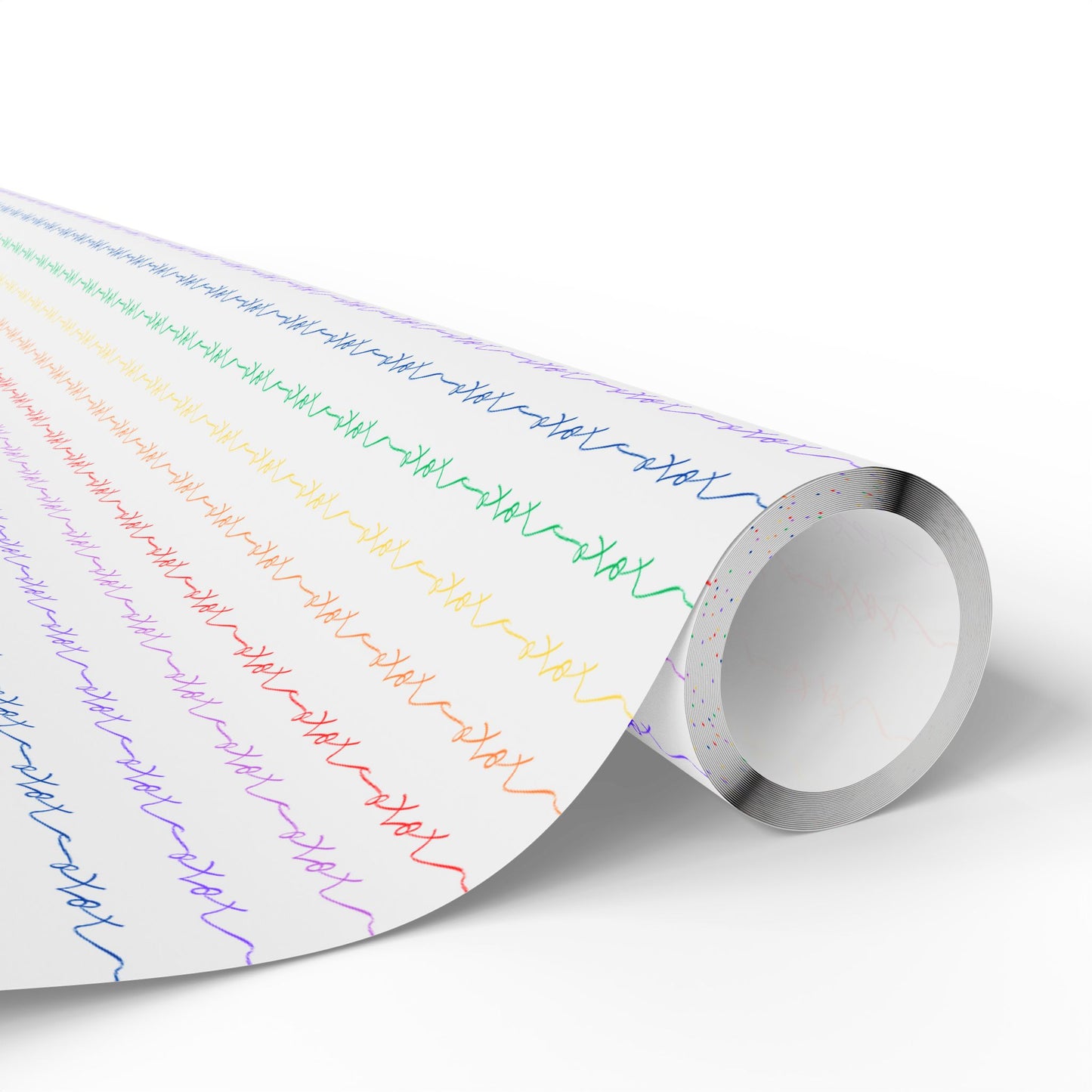 Wrapping Paper, XOXO Rainbow Design