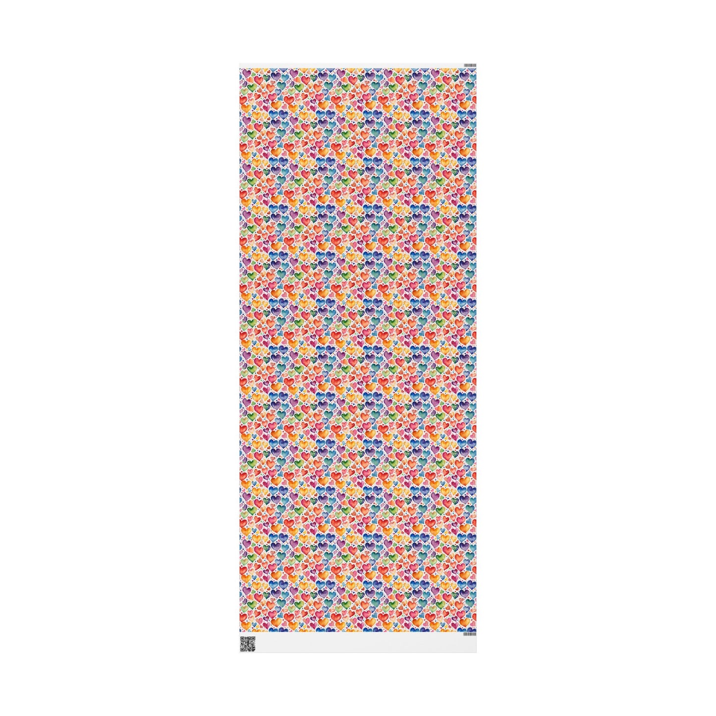 Vibrant Multicolor Heart Wrapping Paper