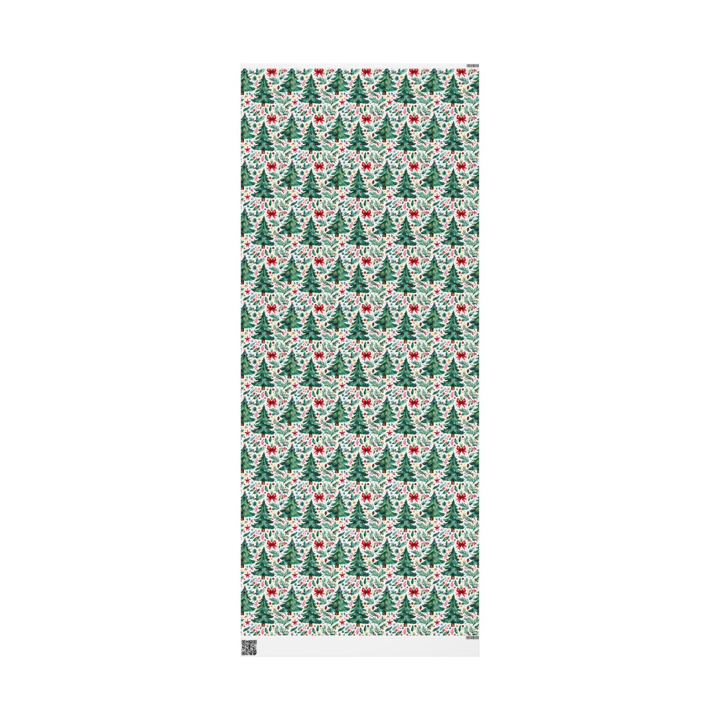 Merry & Bright Botanicals – Watercolor Tree & Garland Wrapping Paper