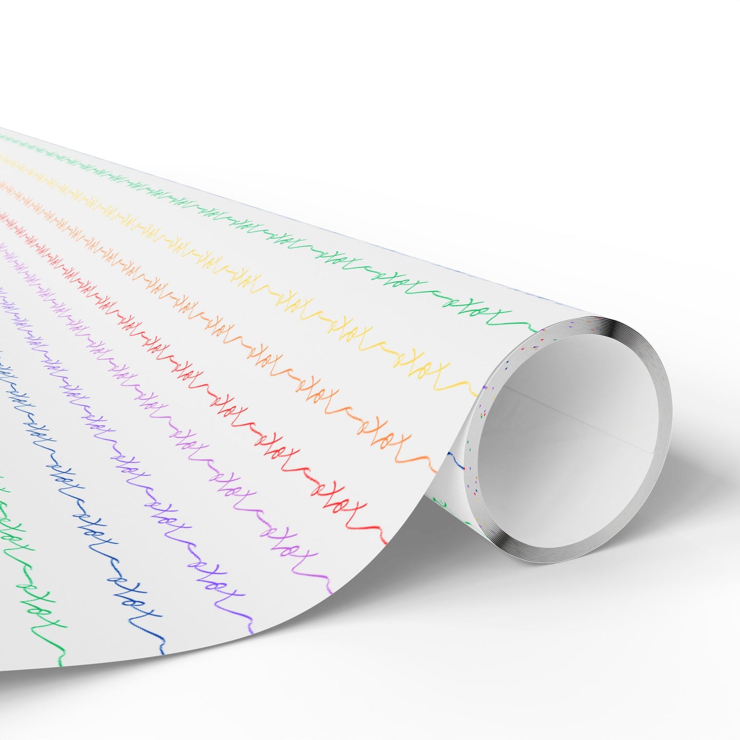Wrapping Paper, XOXO Rainbow Design
