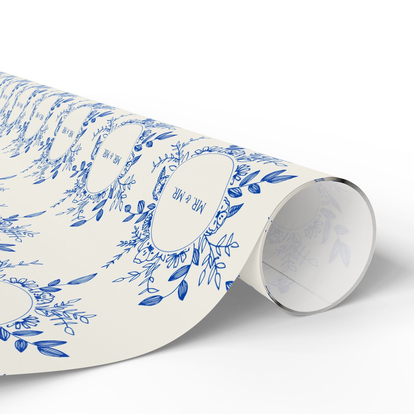 Mr. & Mr. Blue Gift Wrapping Paper