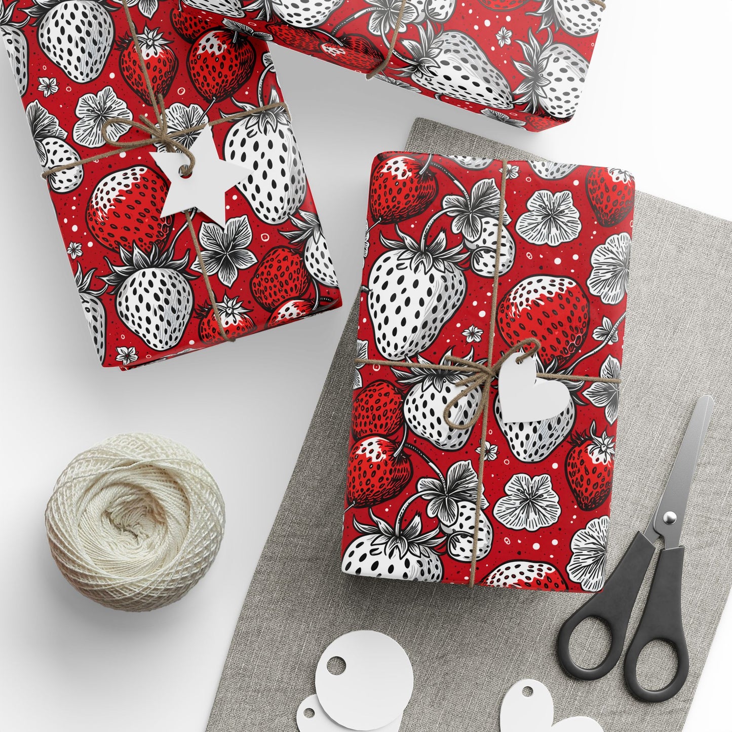 Berry Bold – Strawberry Pop Art Wrapping Paper