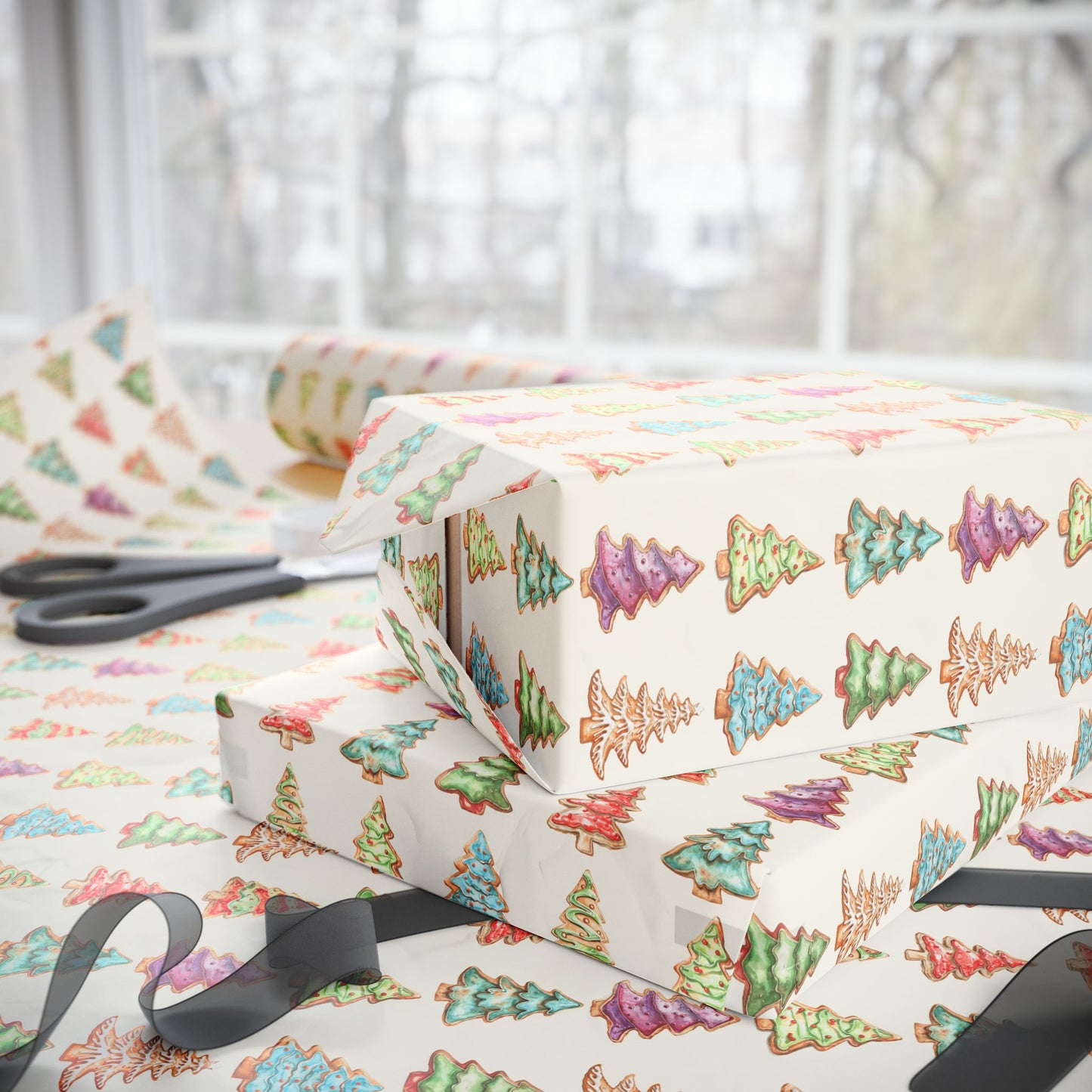 Tree - mendously Tasty – Christmas Cookie Tree Wrapping Paper