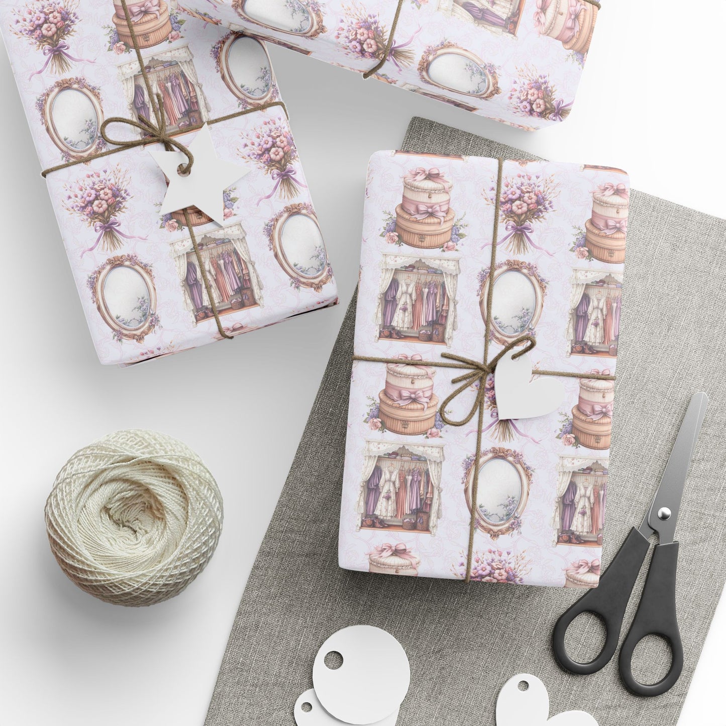 Elegant Wedding or Bachelorette Vintage Wrapping Paper