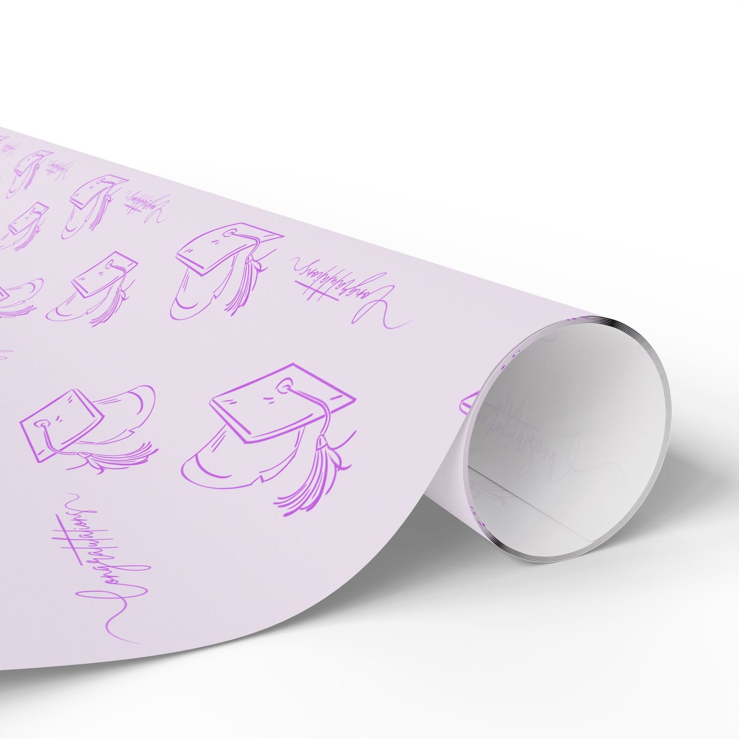 Purple Congratulations Wrapping Papers for Graduates