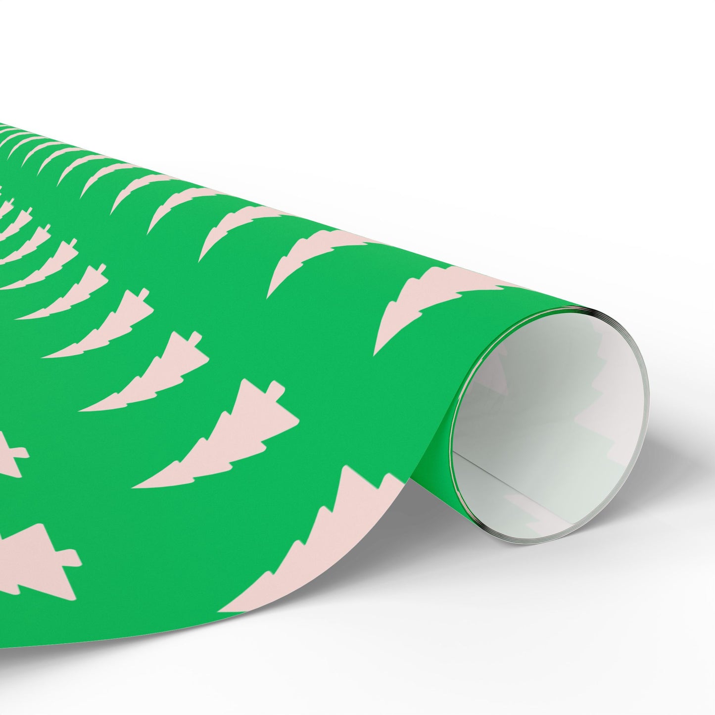 Evergreen Pop – Minimalist Holiday Tree Wrapping Paper