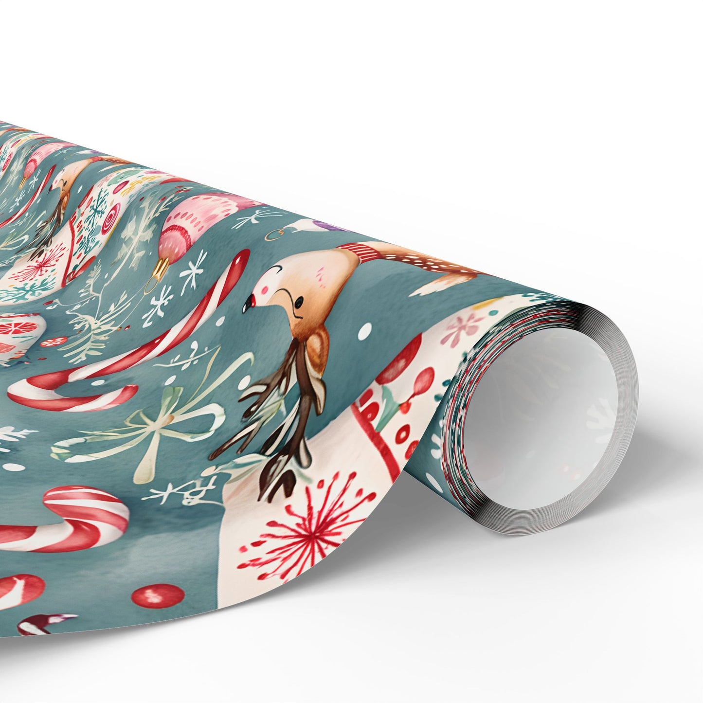 Stocking Situation – Sweet & Snuggly Christmas Wrapping Paper