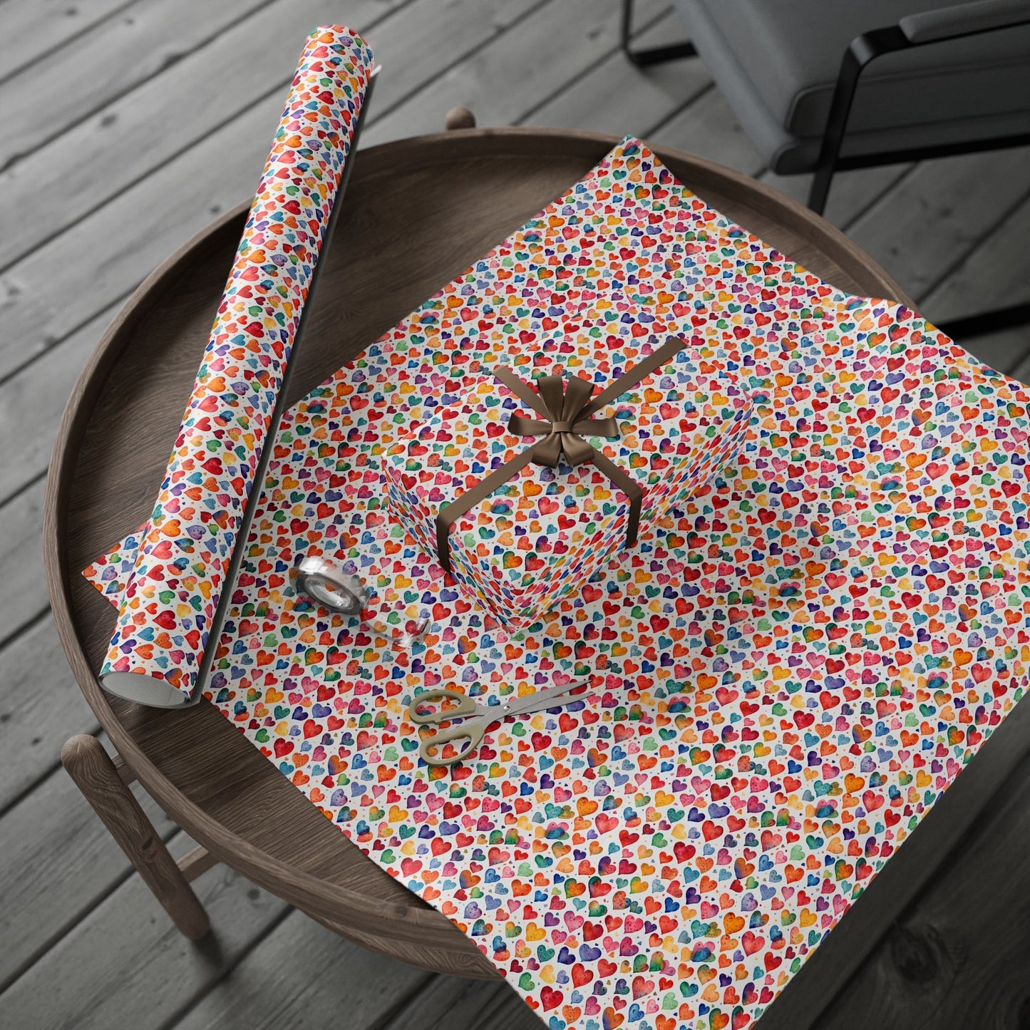 Colorful Valentine's Day Gift Wrap for Your Sweetheart