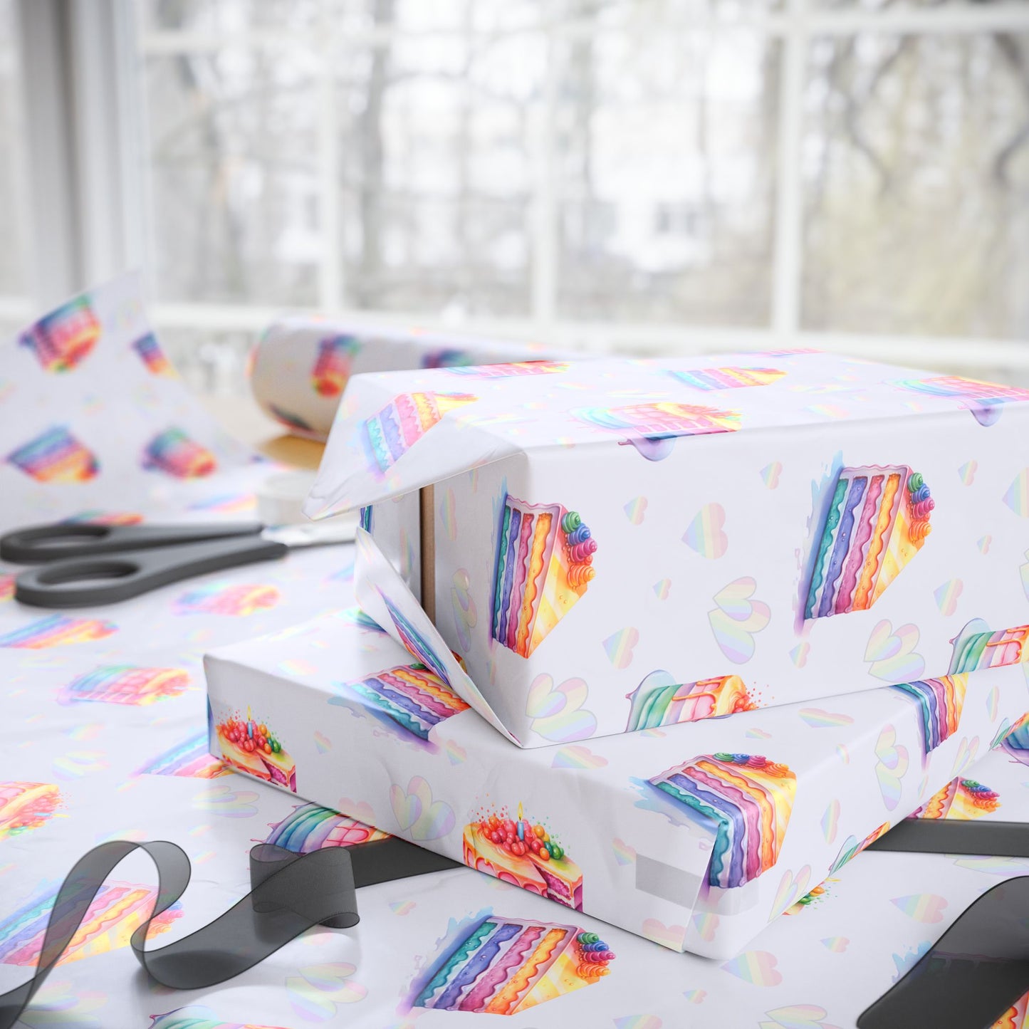 Colorful Cake Wrapping Paper