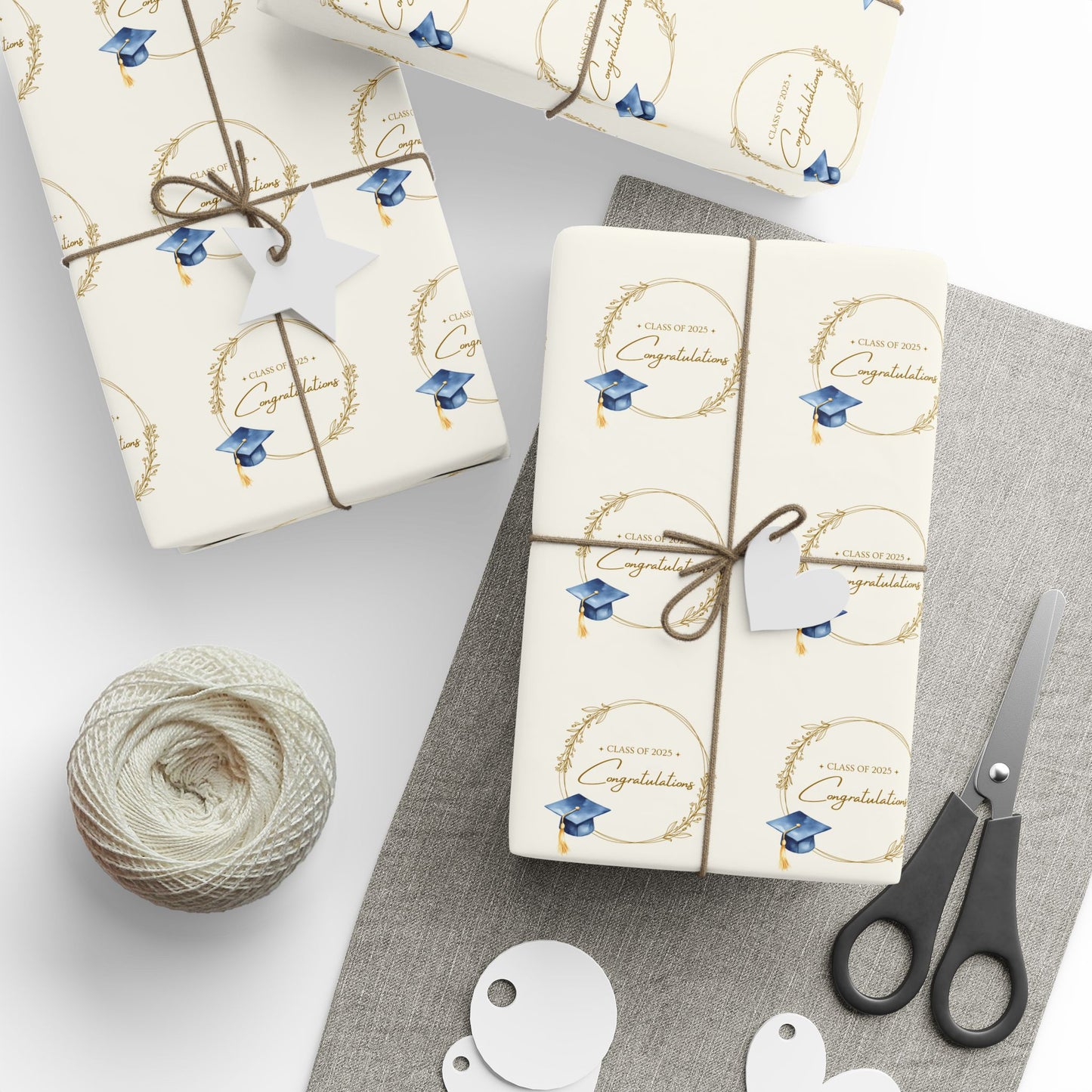 Elegant Class of 2025 Graduation Gift Wrapping