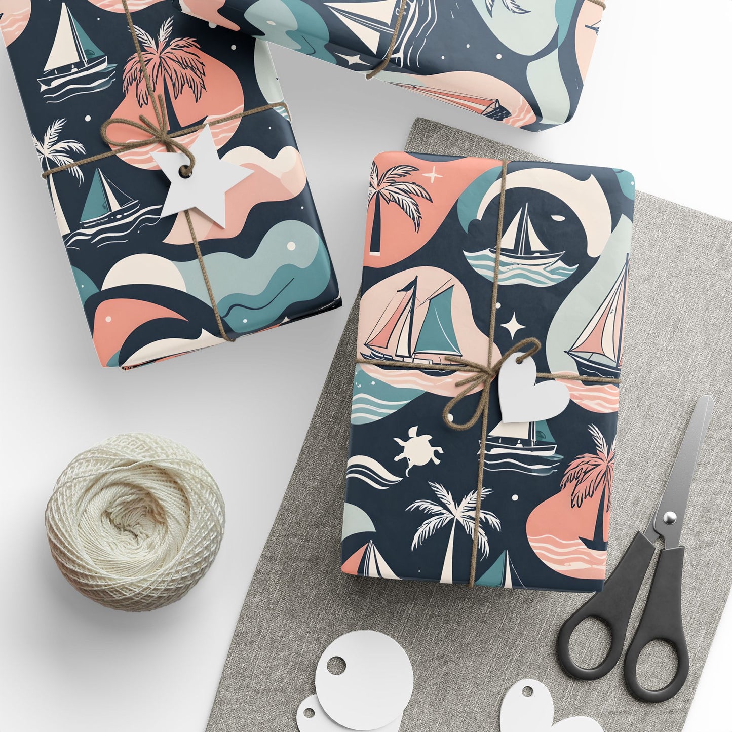 Pastel Beachy Wrapping Papers