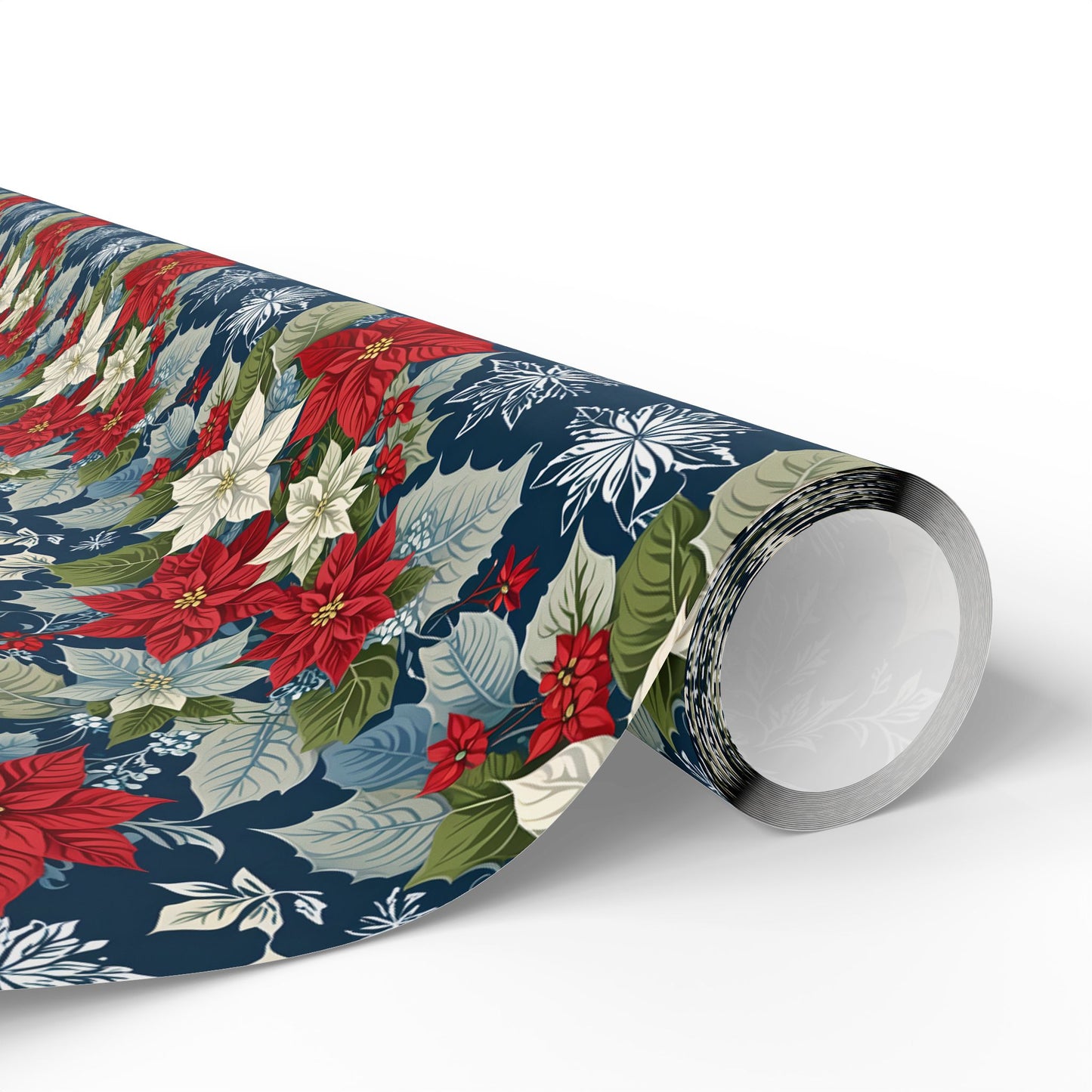 Festive Floral Christmas Wrapping Paper