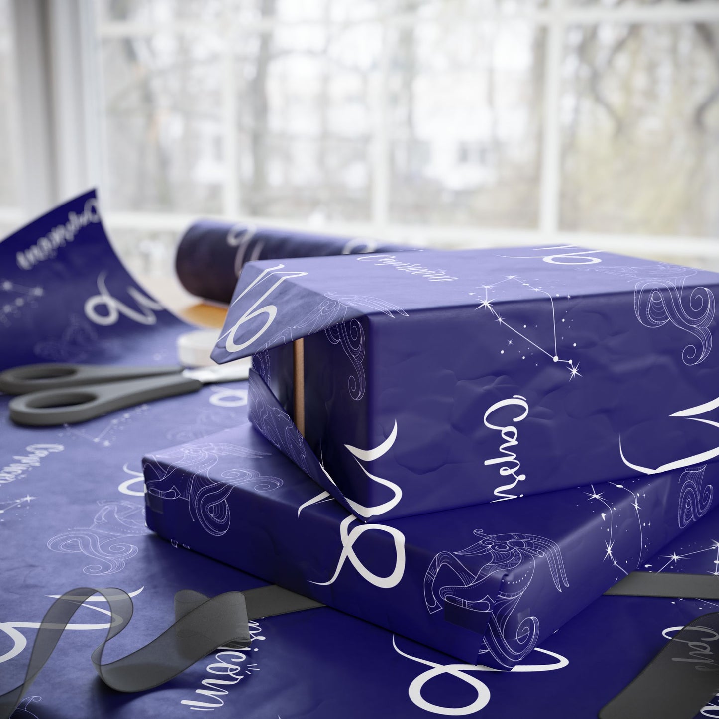 Climb the Stars – Capricorn Zodiac Wrapping Paper