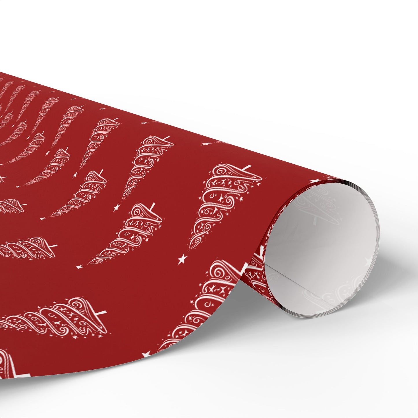 Twinkle Twirl – Elegant Christmas Tree Wrapping Paper