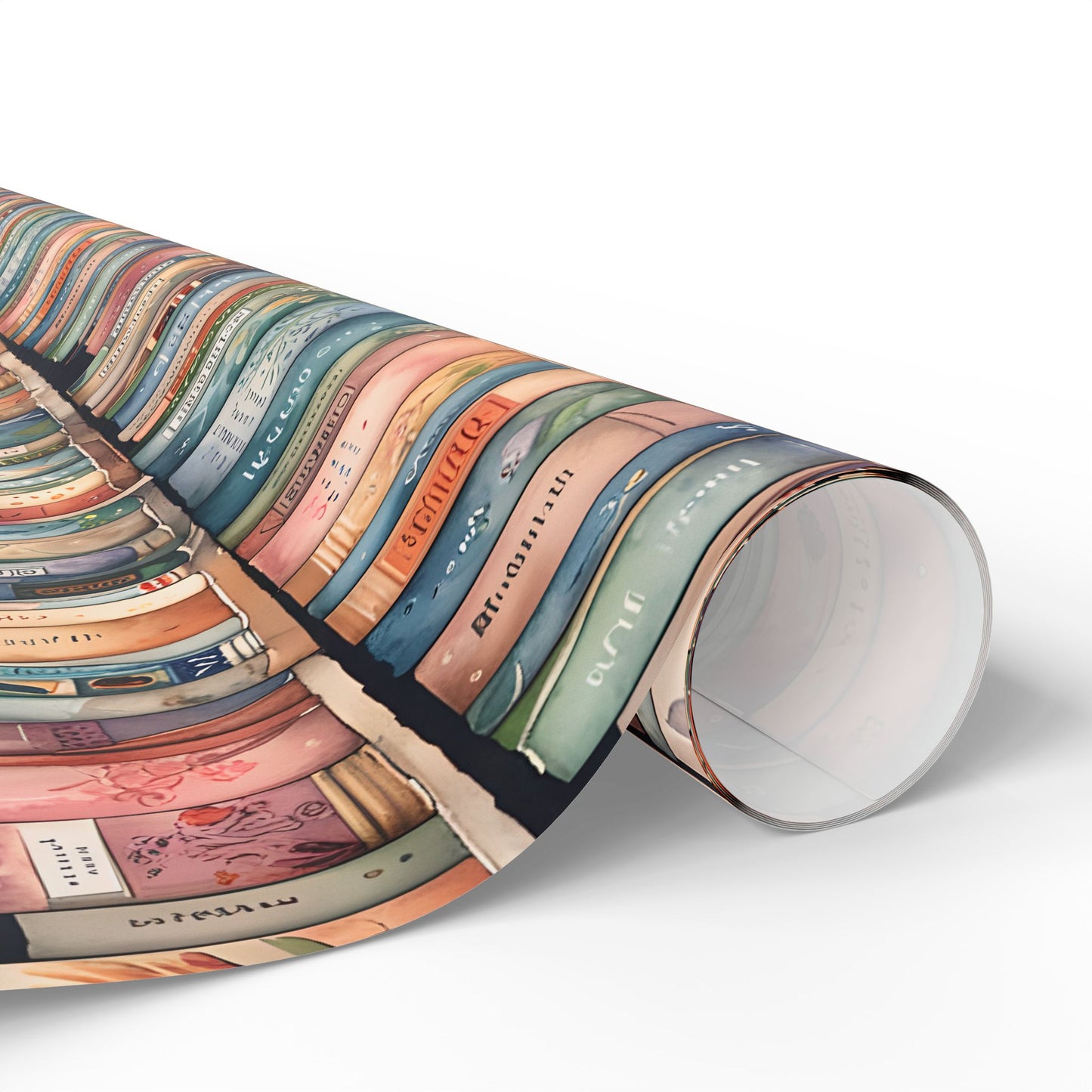 Shelf - Care – Whimsical Library Bookshelf Wrapping Paper