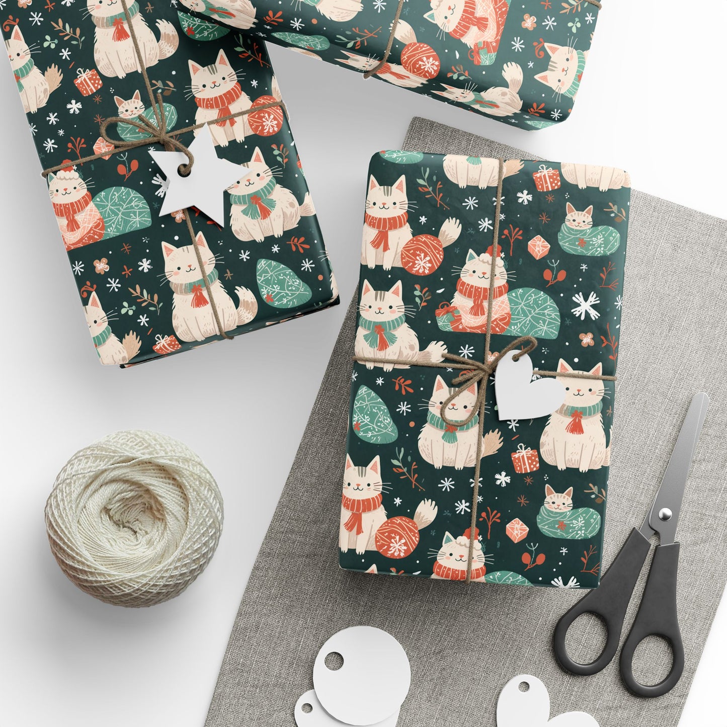 Purrfectly Cozy Cats – Holiday Wrapping Paper