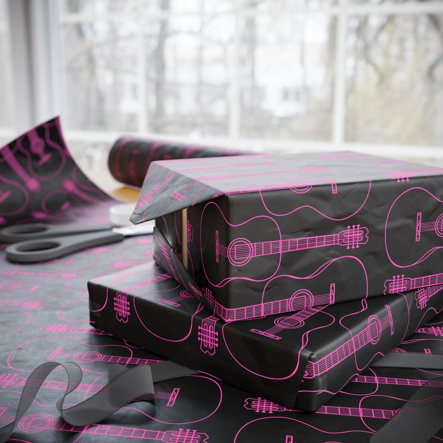 Guitar - themed Gift Wrapping Paper