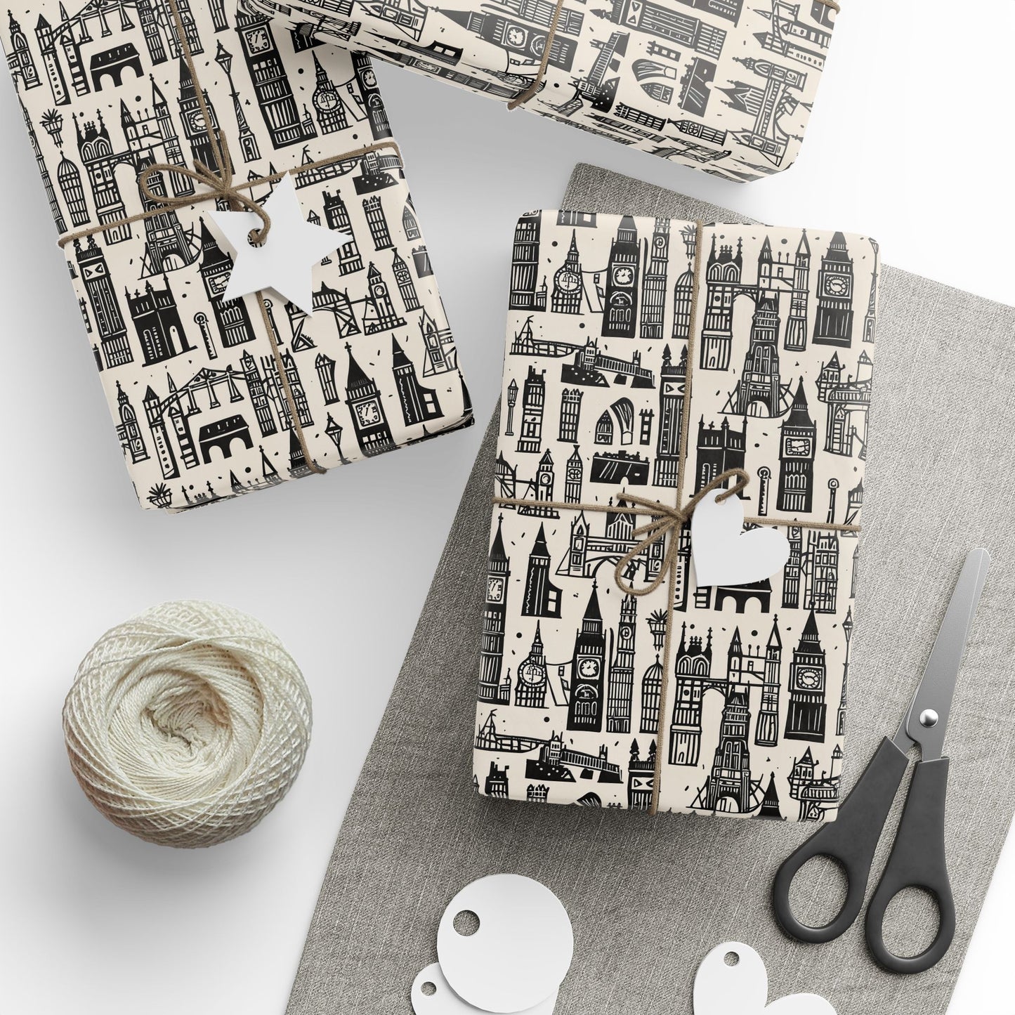 Wrapping Papers - Artistic Abstract Cityscape