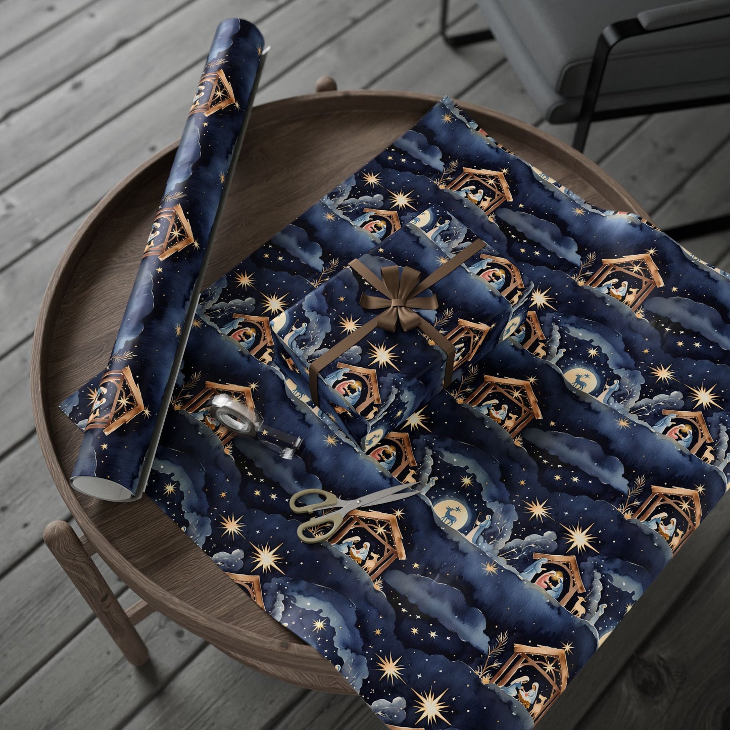 O Holy Night – Nativity Scene Wrapping Paper