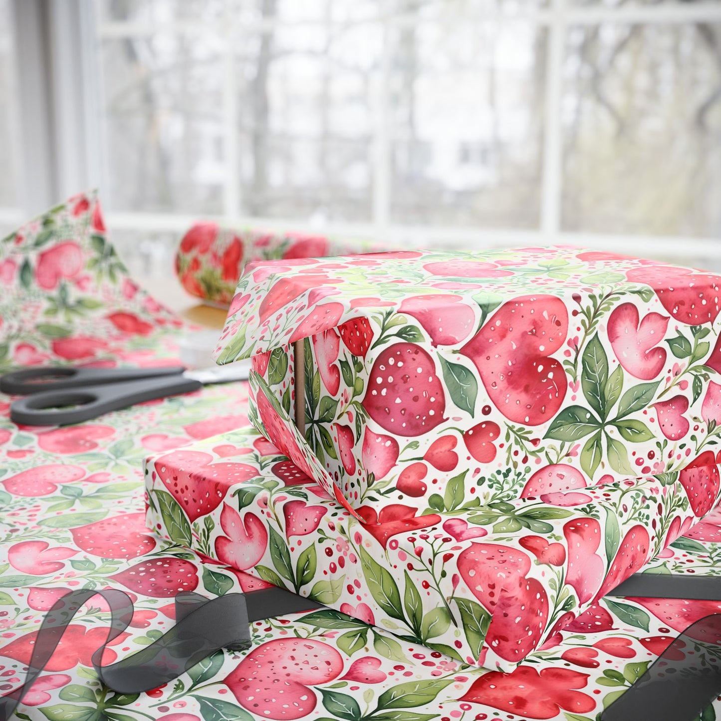 Fruity Floral Wrapping Paper