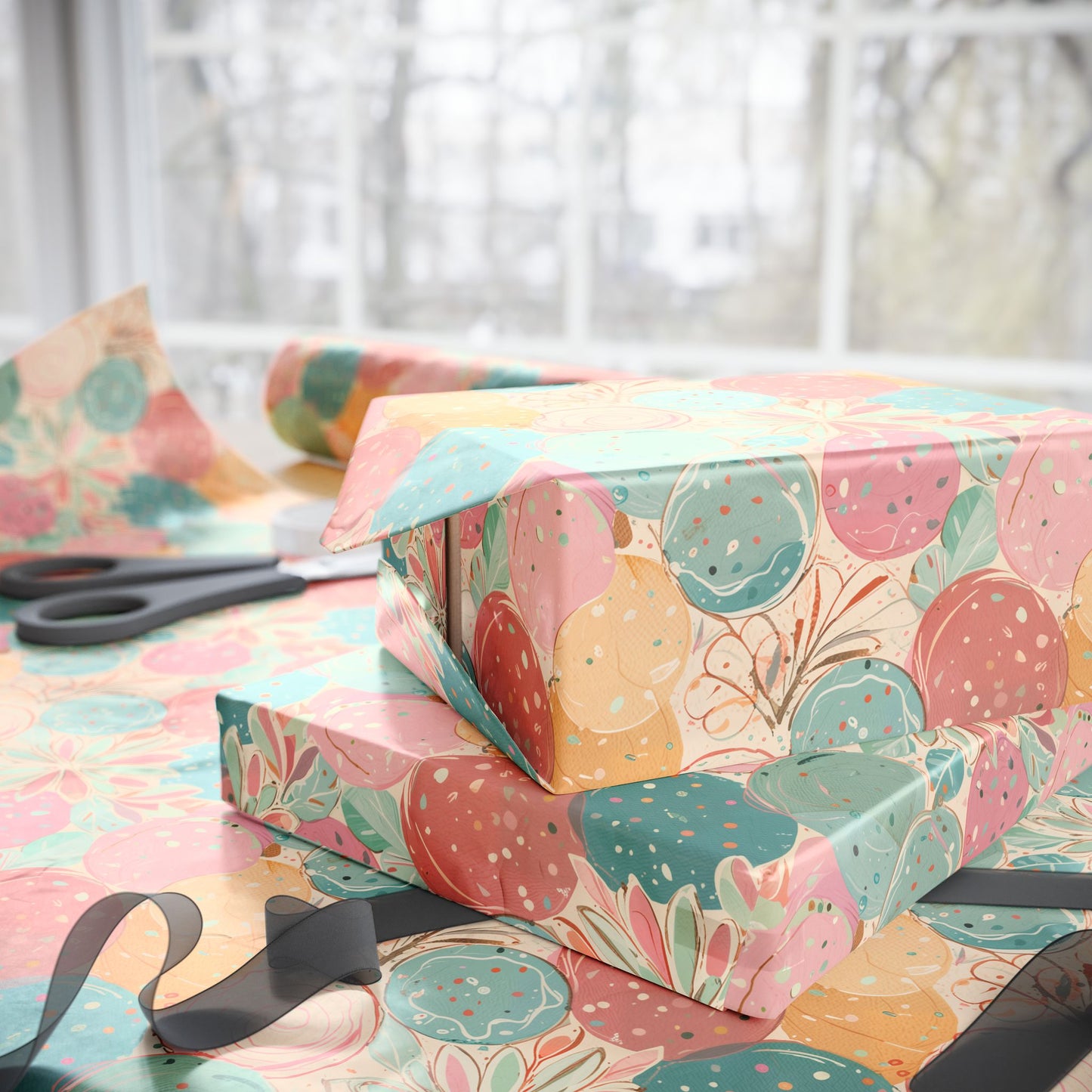 Wrapping Papers - Abstract Colorful Pastel Circles