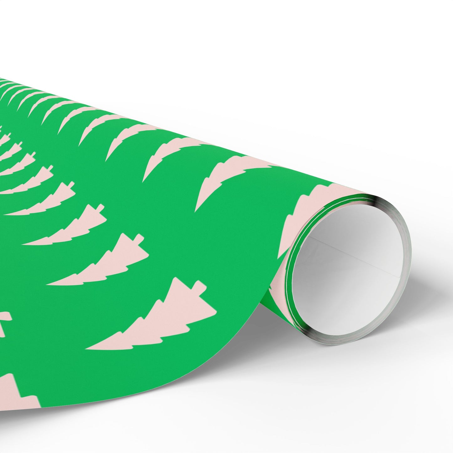 Evergreen Pop – Minimalist Holiday Tree Wrapping Paper