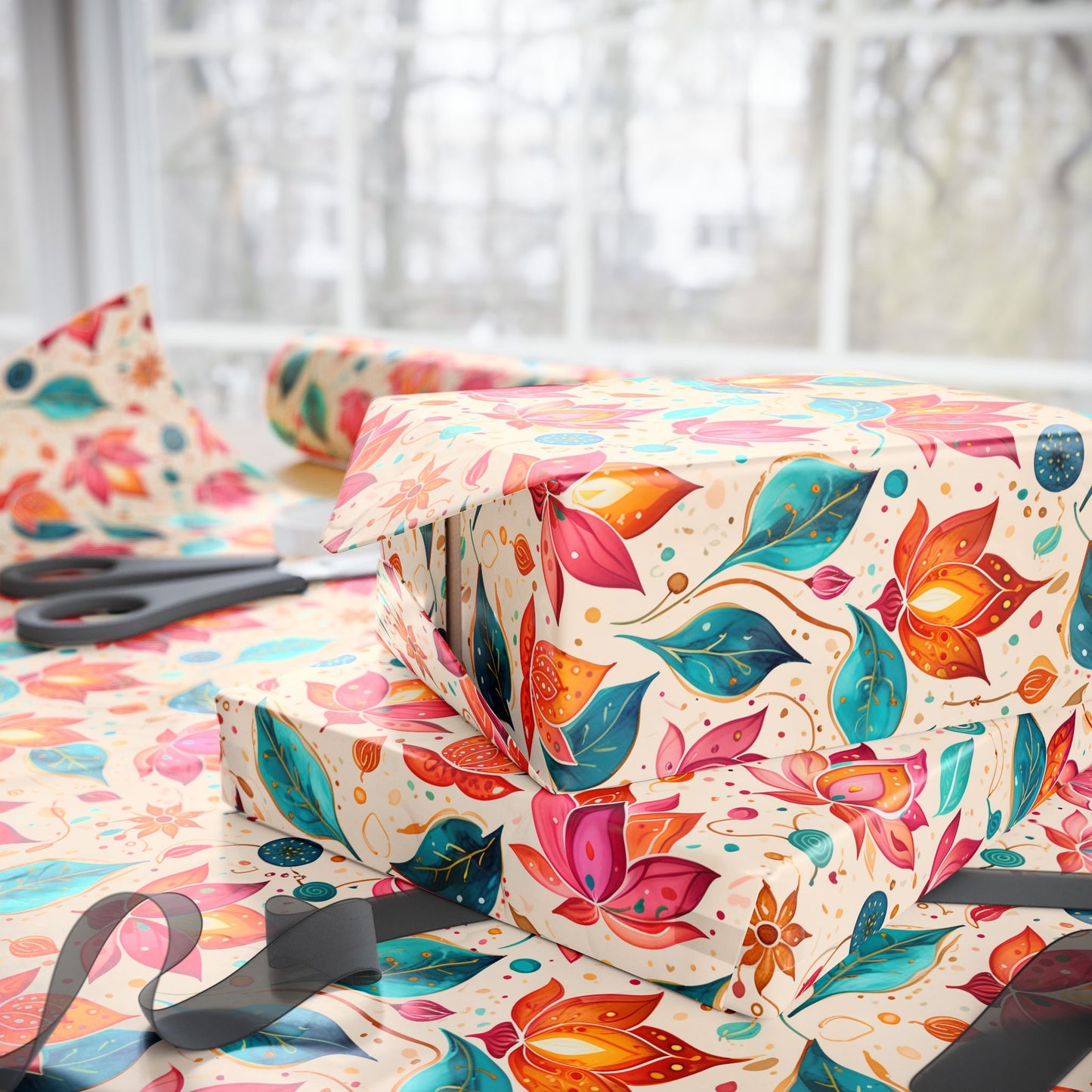 Diwali Pink Festival Wrapping Papers