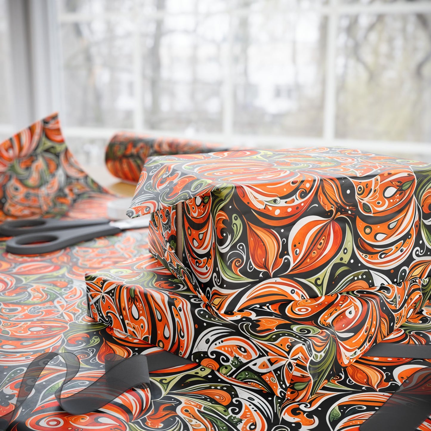 Festive Pumpkin Wrapping Papers