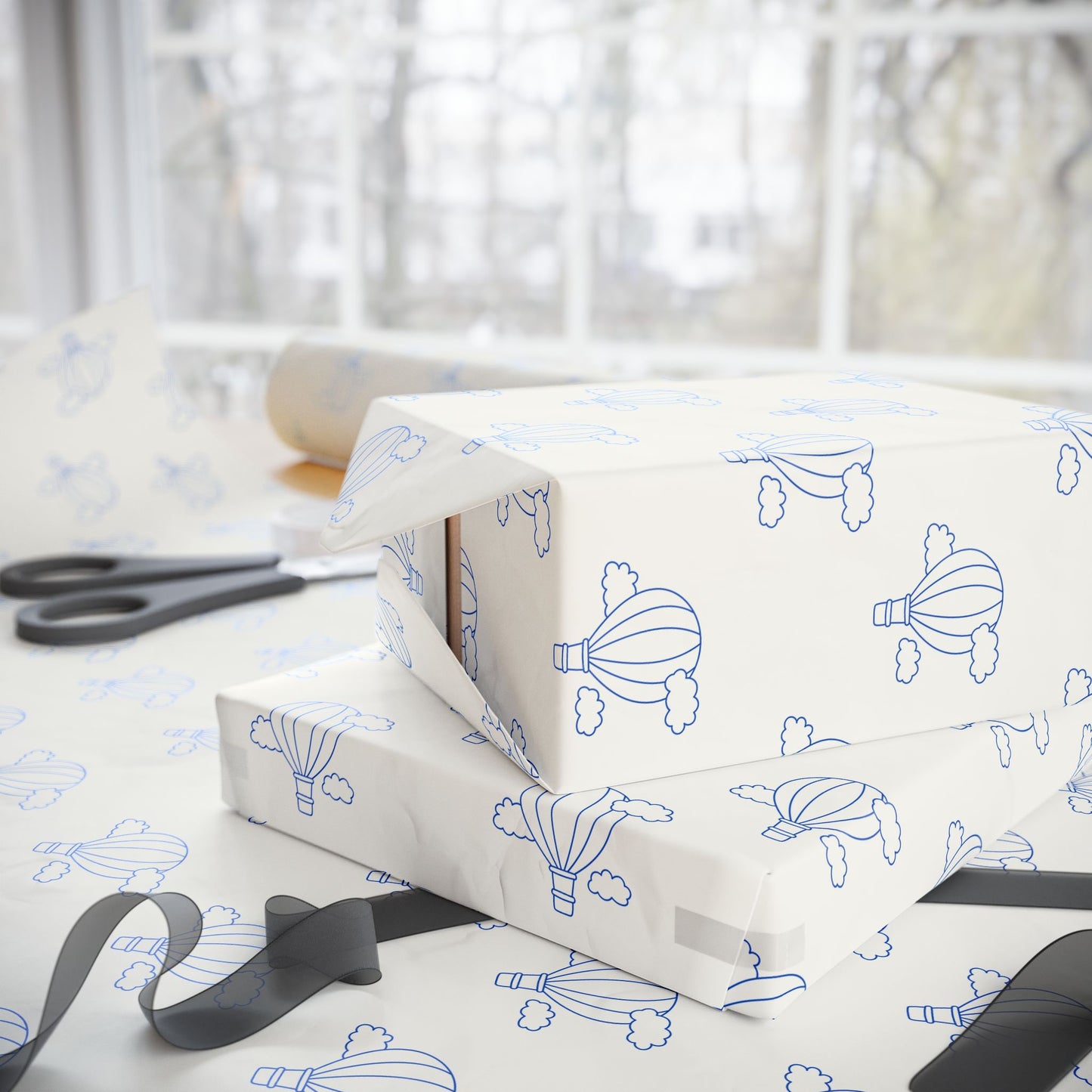 Hot Air Balloon Gift Wrap Roll