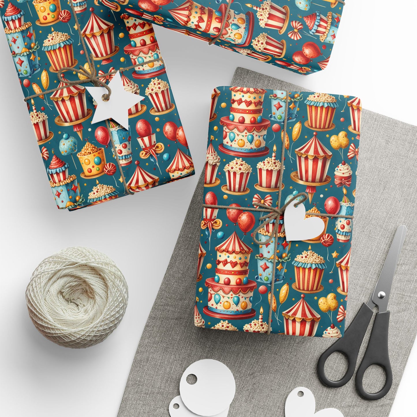 Carnival Cakes & Confetti Dreams – Birthday Wrapping Paper