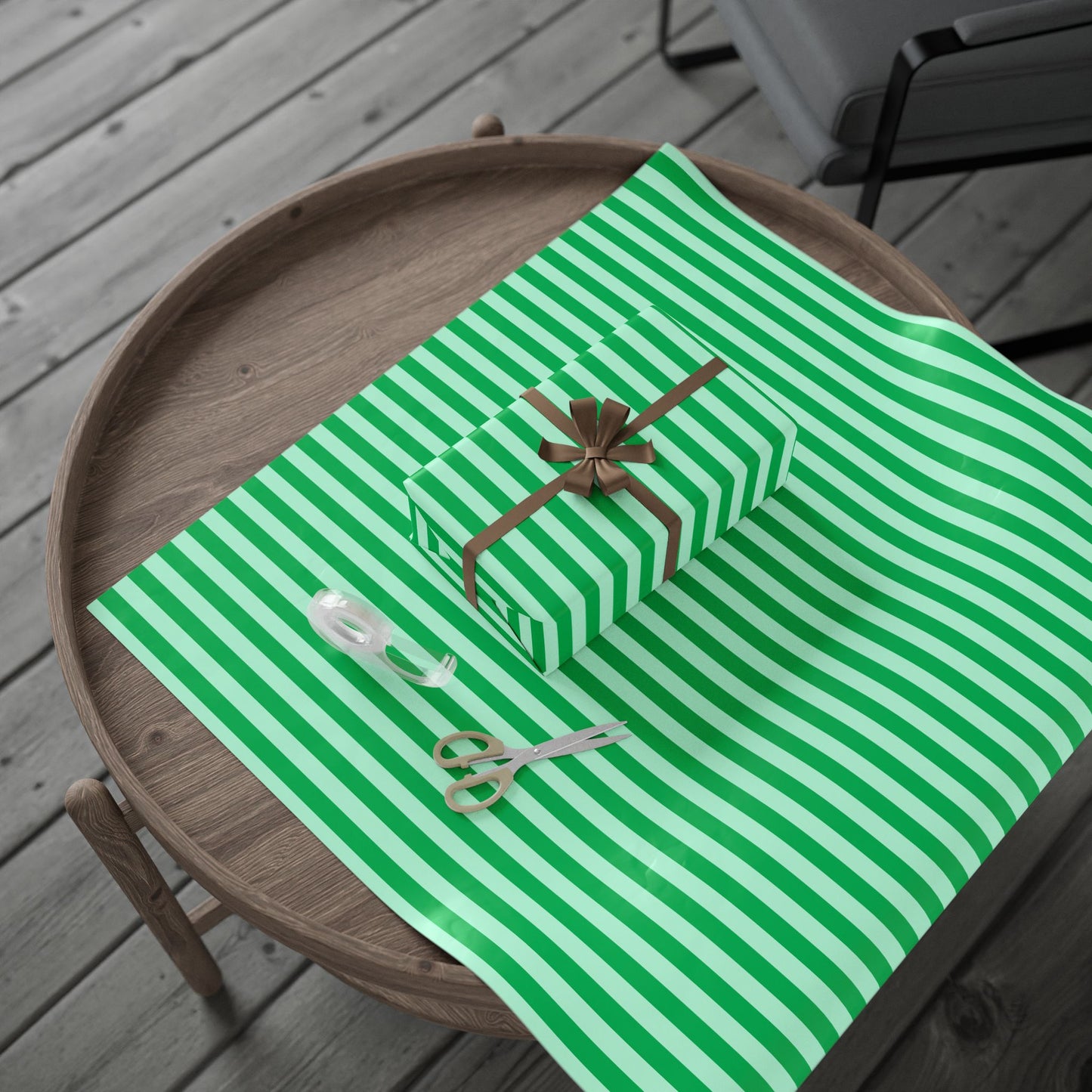 Go Green & Gift Happy – Fun Striped Wrap